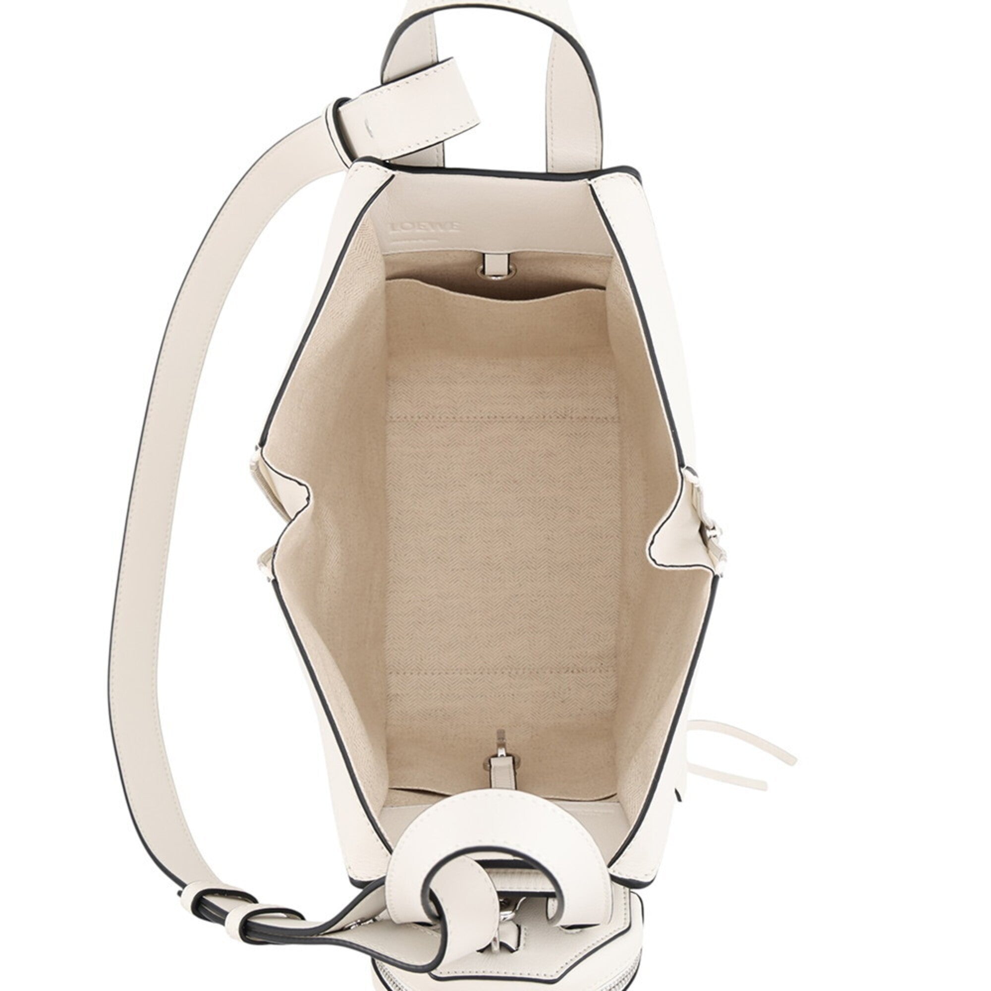 Loewe Hammock White Leather Handbag (Pre-Owned)