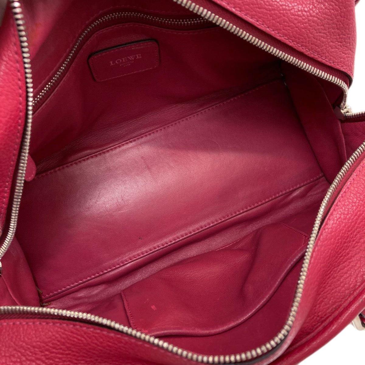 Loewe Red Color Leather Handbag (Pre-Owned)