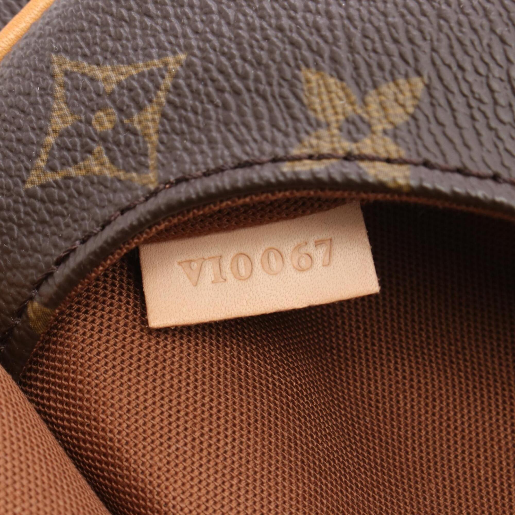 Louis Vuitton Brown Coated Canvas Pvc Monogram Leather Handbag Shoulder Bag (Pre-Owned)