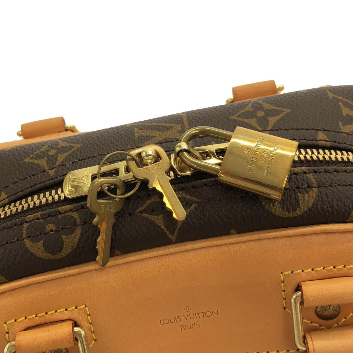 Louis Vuitton Brown Coated Canvas Handbag (Pre-Owned)