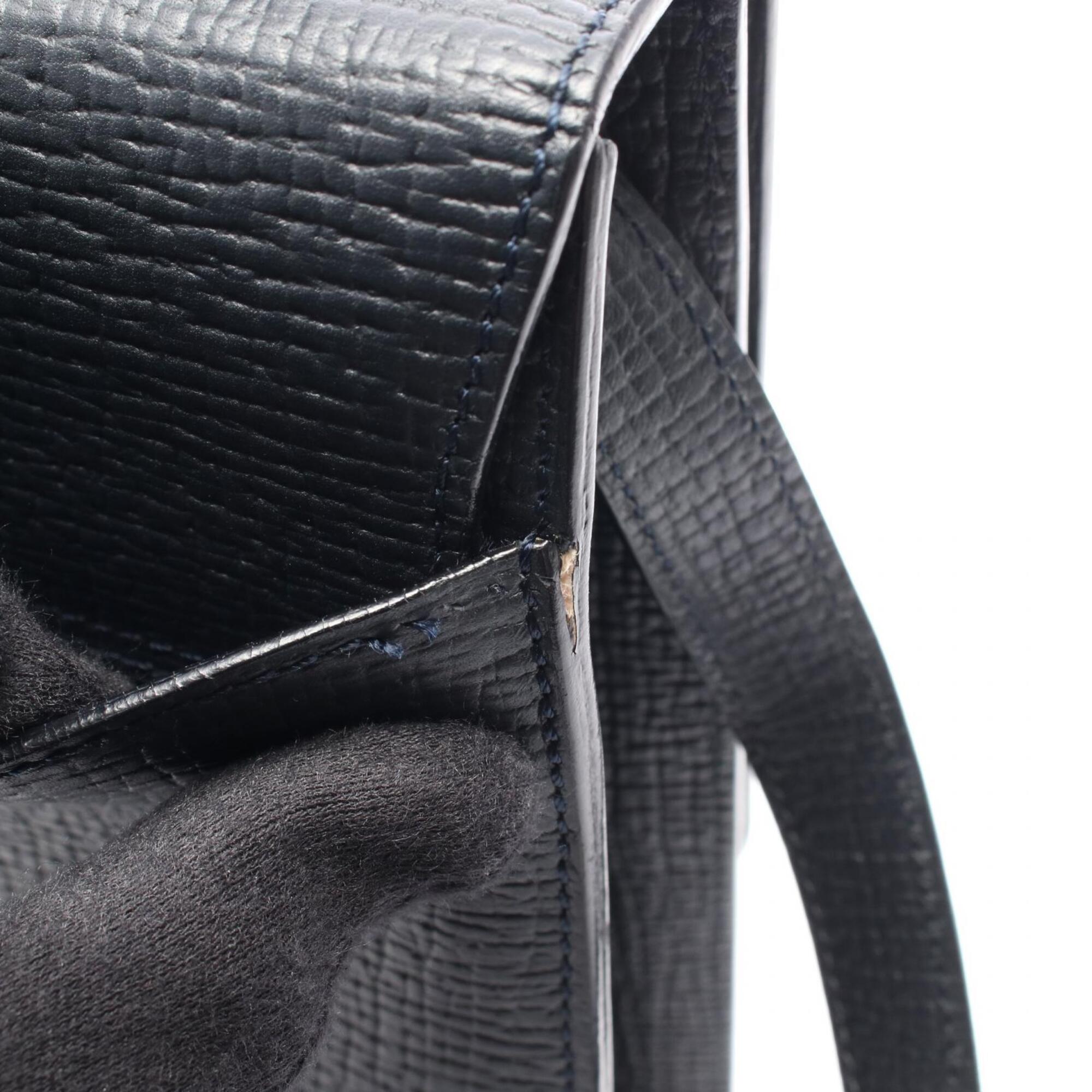 Loewe Navy Leather Handbag (Pre-Owned)