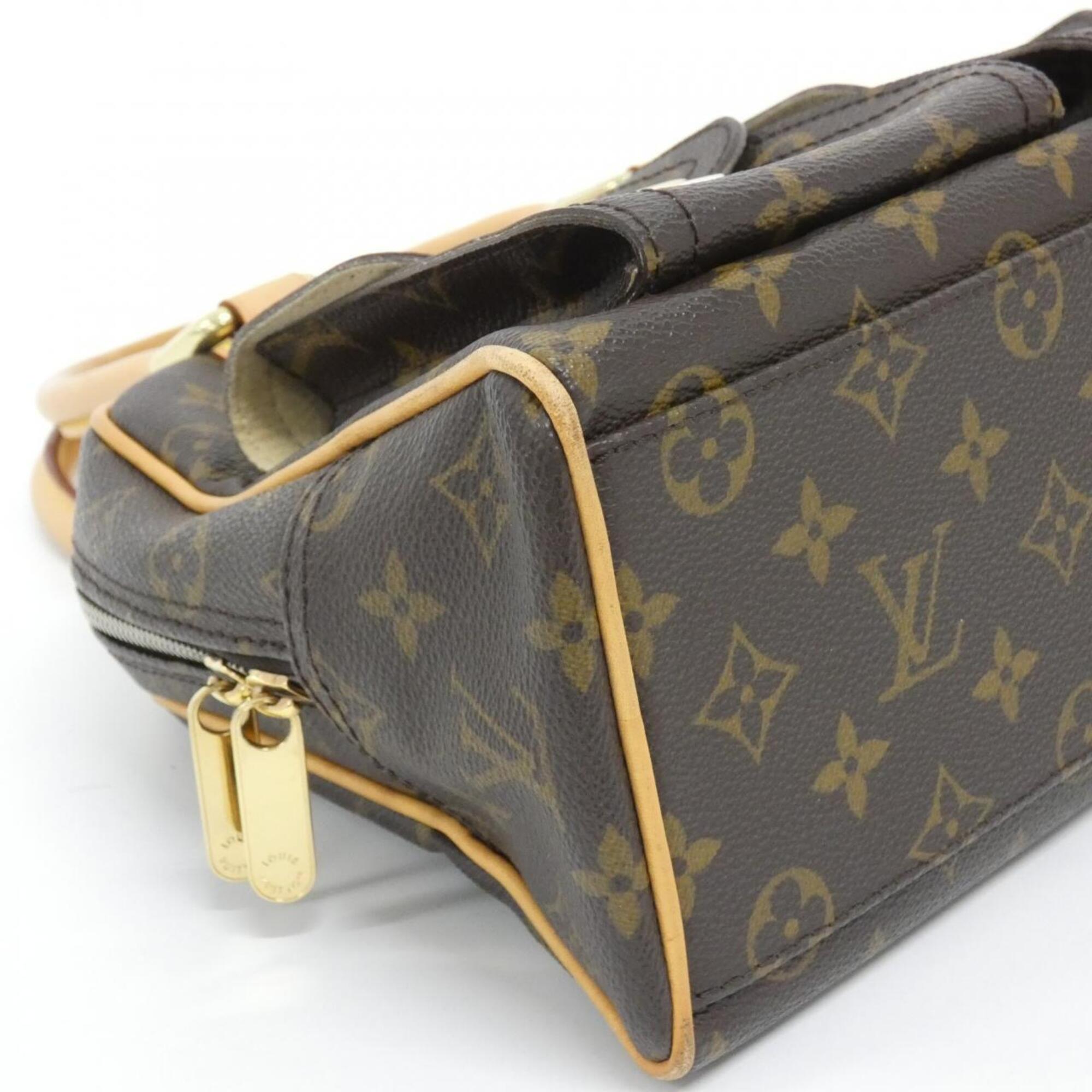 Louis Vuitton Monogram Marron Coated Canvas Handbag (Pre-Owned)