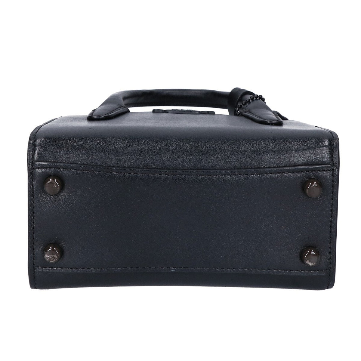 Coach Black Leather Handbag (Pre-Owned)