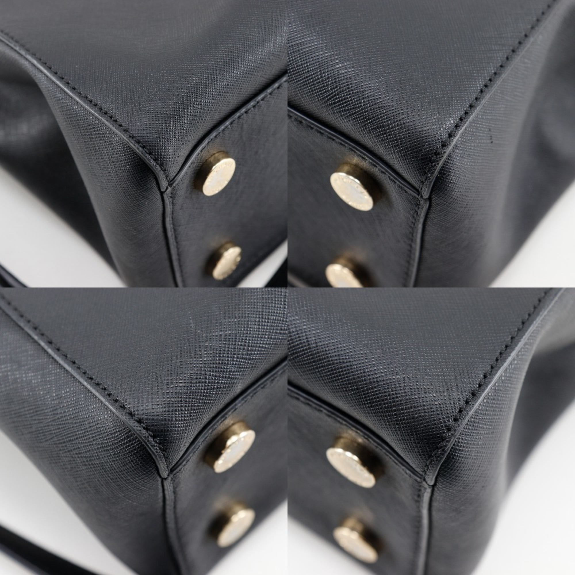 Michael Kors Black Leather Handbag (Pre-Owned)