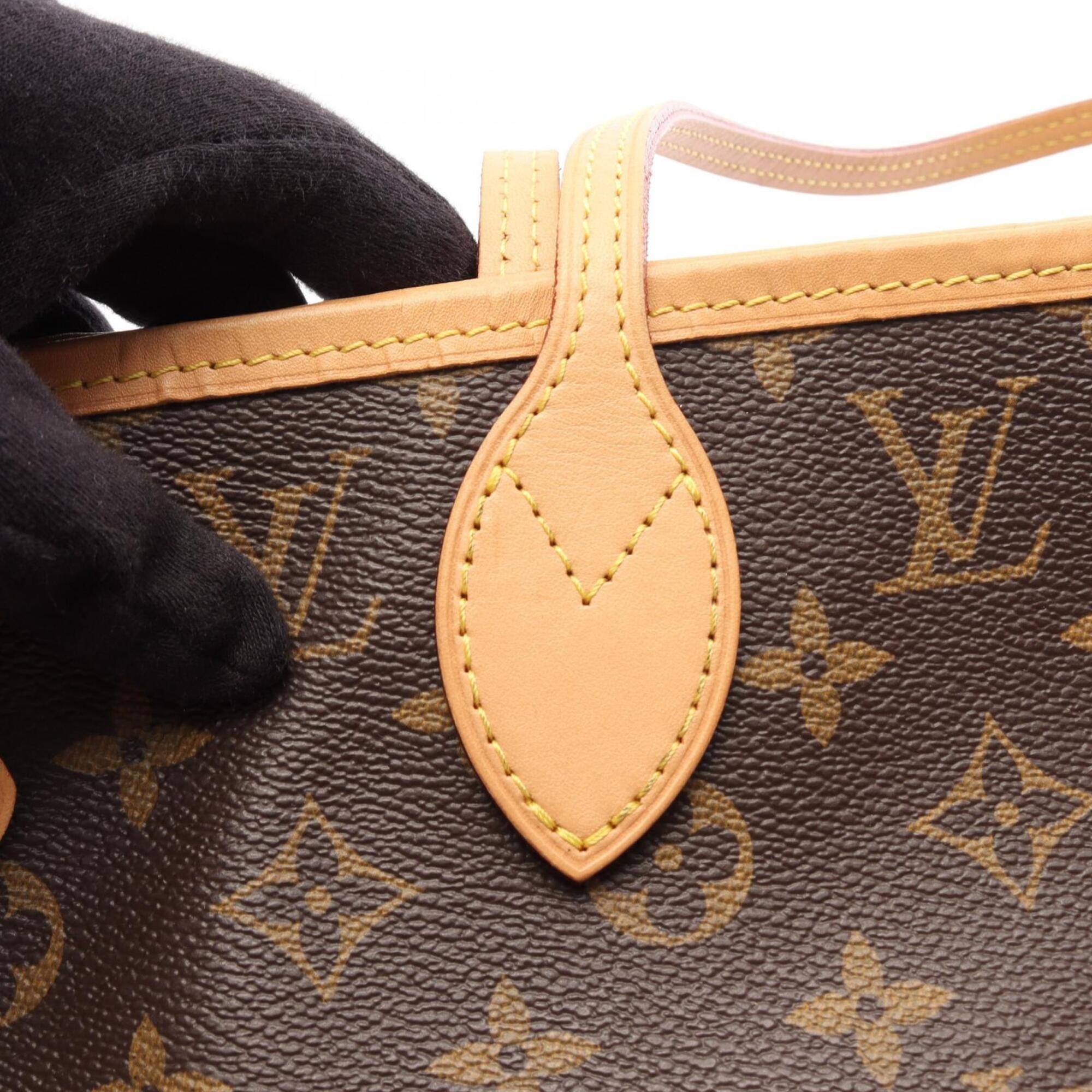 Louis Vuitton Brown Coated Canvas Pvc Monogram Leather Handbag Tote Bag (Pre-Owned)
