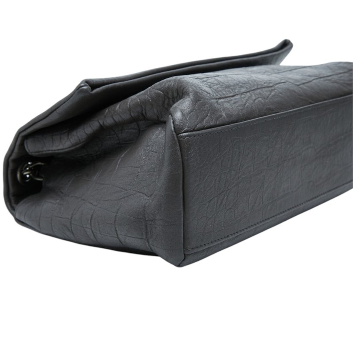 Saint Laurent Black Leather Shoulder Bag (Pre-Owned)