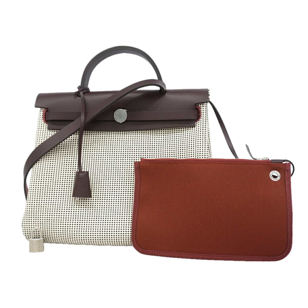 Hermes Silver Handbag (Pre-Owned)
