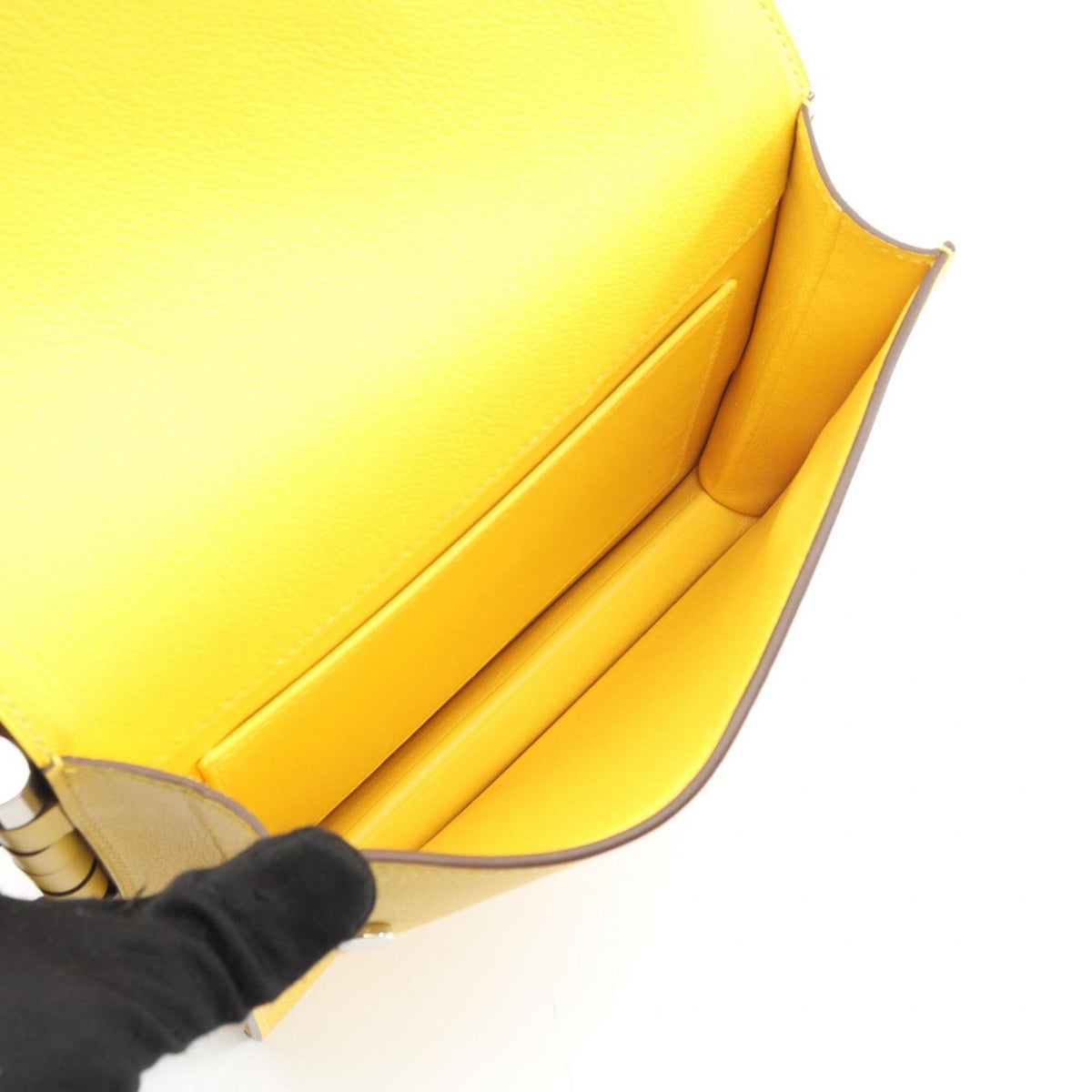 Hermes Yellow Leather Shoulder Bag (Pre-Owned)