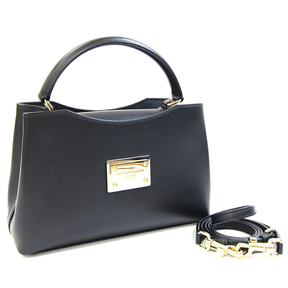 Dolce & Gabbana Black Leather Handbag (Pre-Owned)