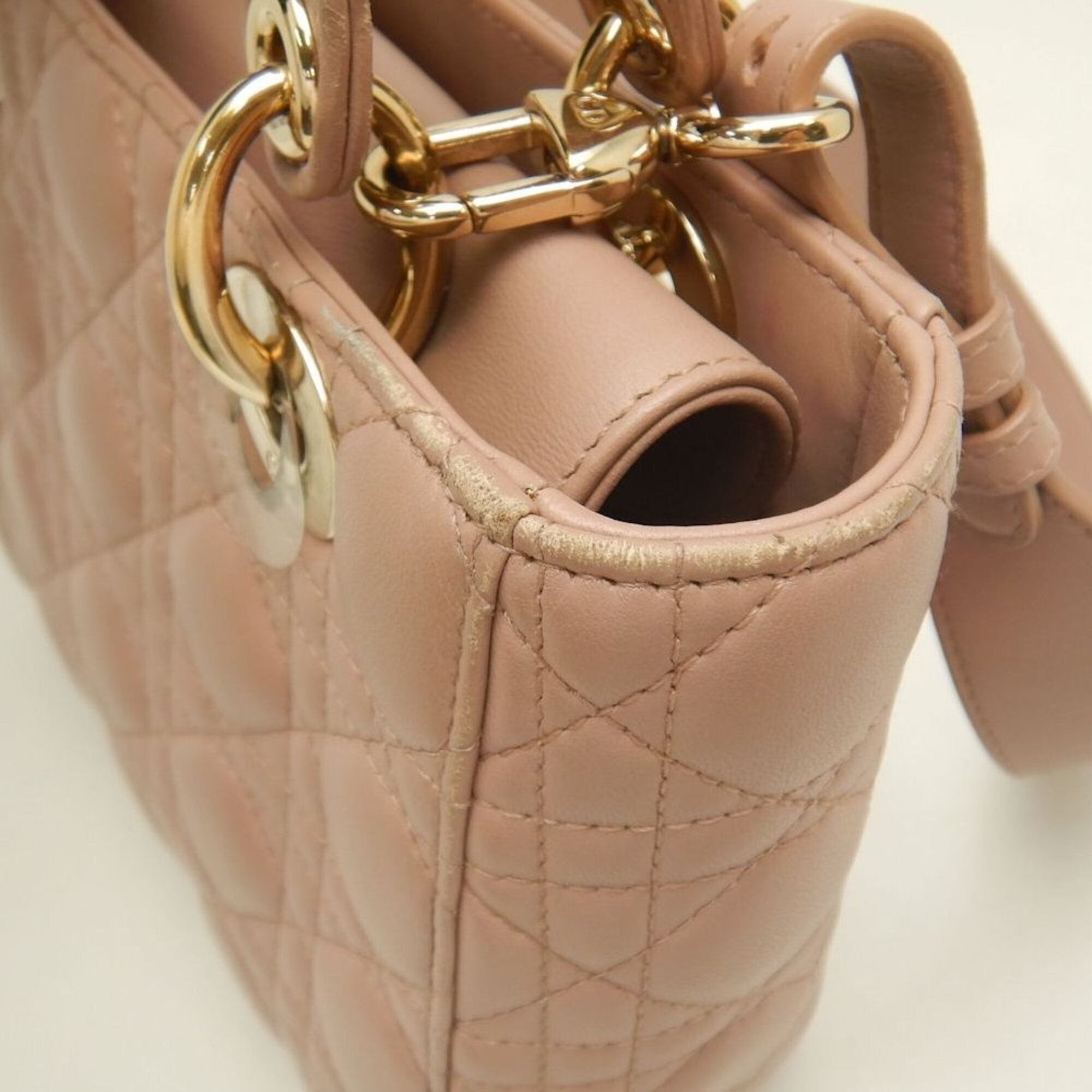 Christian Dior Pink Leather Handbag (Pre-Owned)