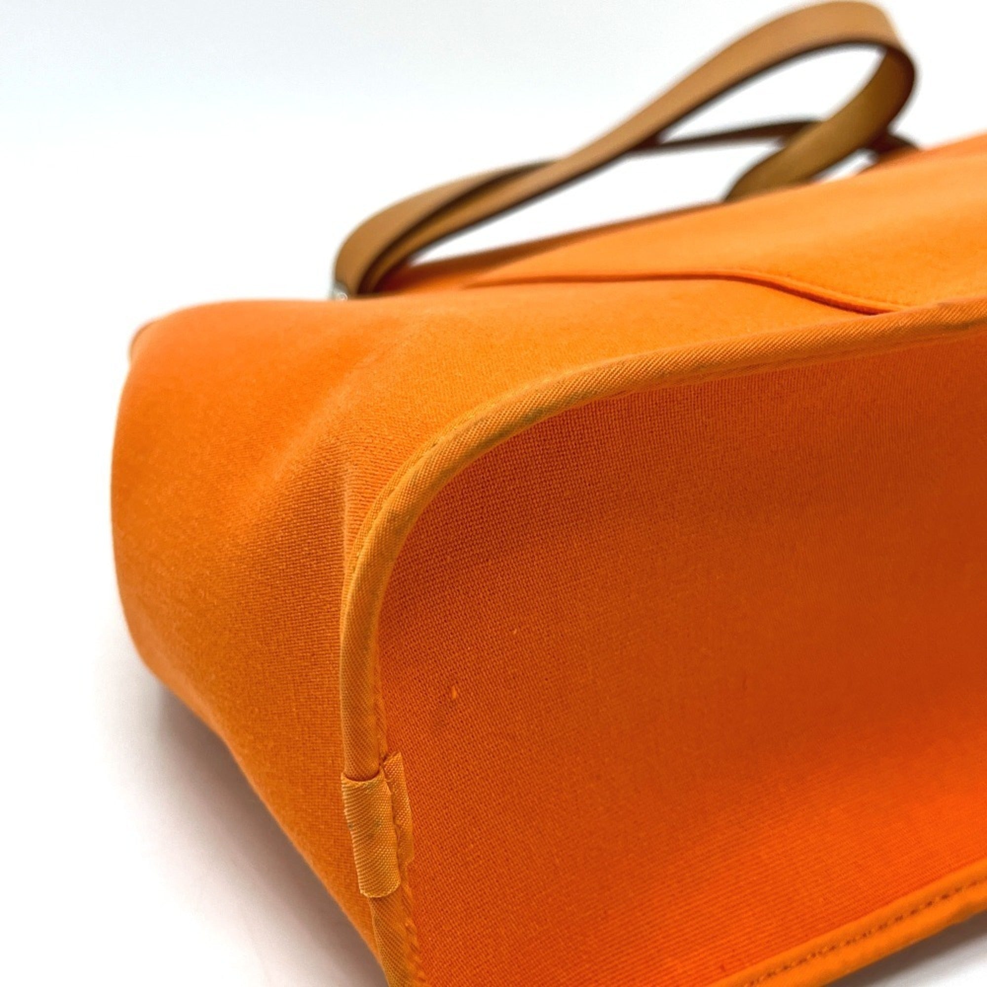 Hermes Orange Toile H Handbag Tote Bag (Pre-Owned)