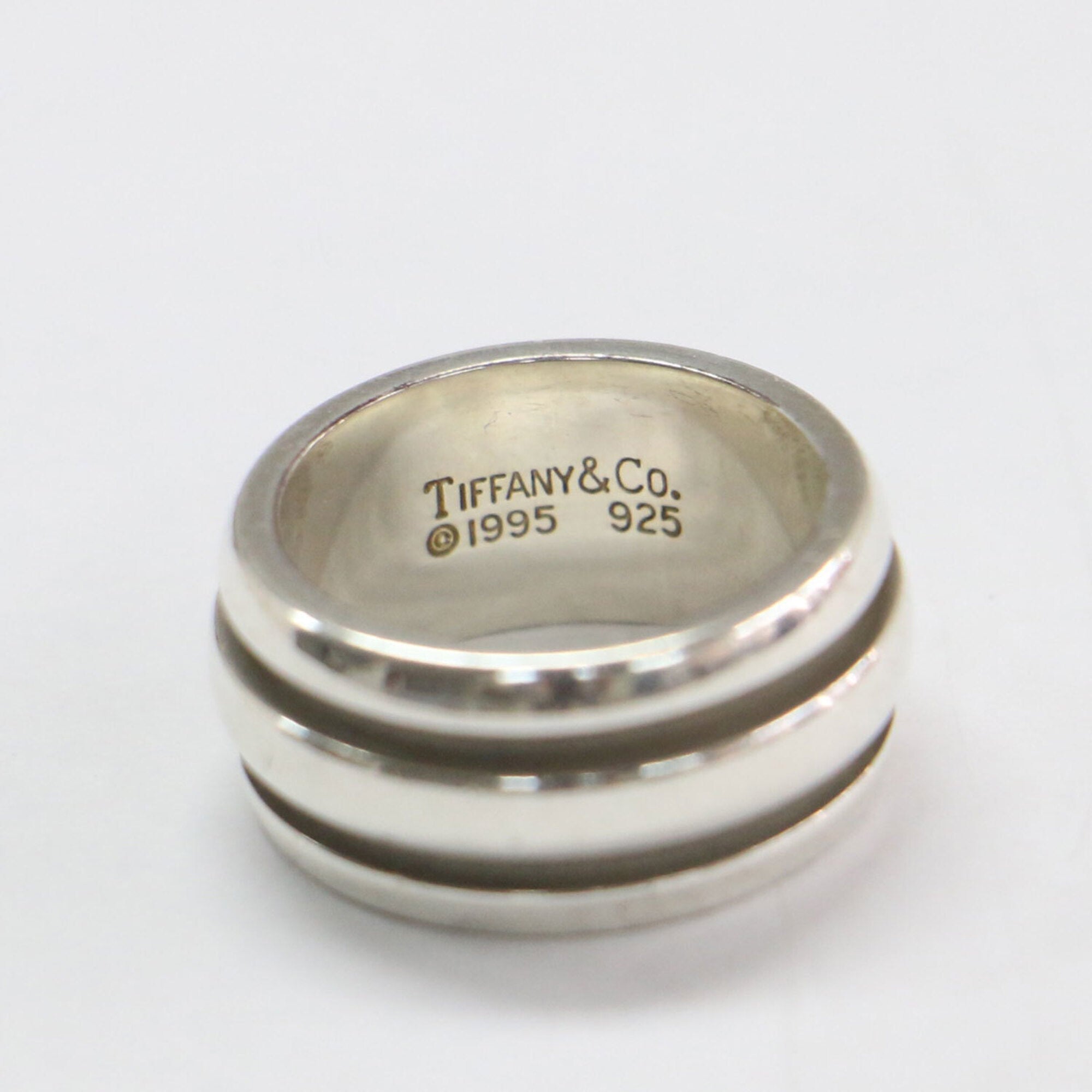 Tiffany Silver Silver 925 Band Ring (Pre-Owned)