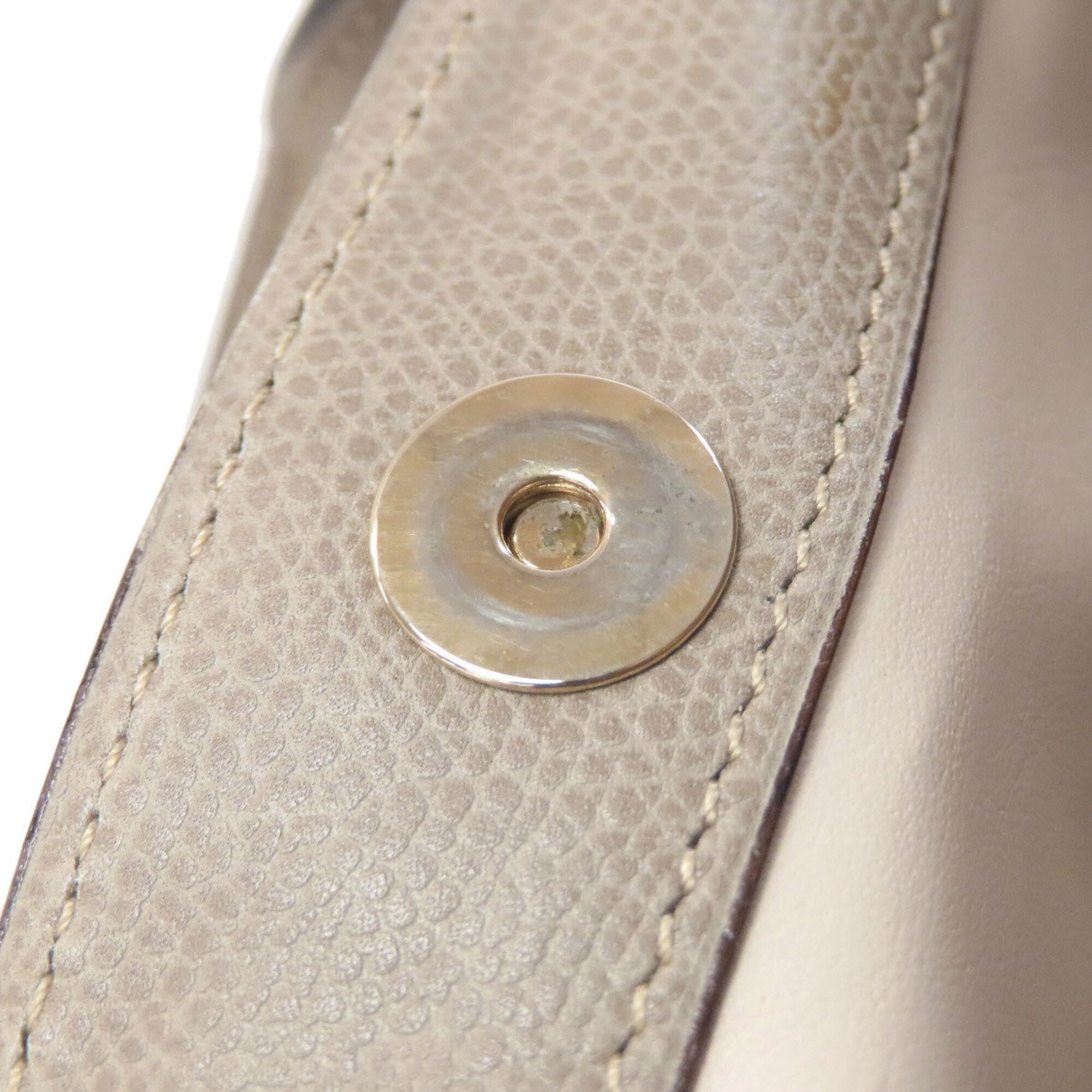 Valextra Beige Leather Handbag (Pre-Owned)