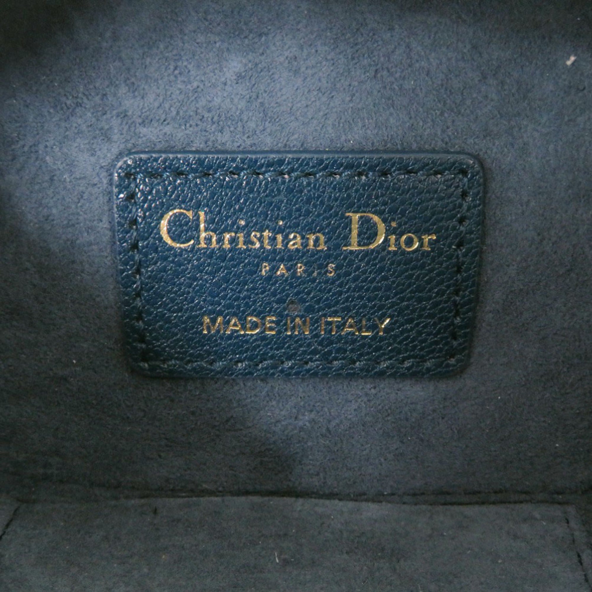 Christian Dior Blue Leather Shoulder Bag (Pre-Owned)