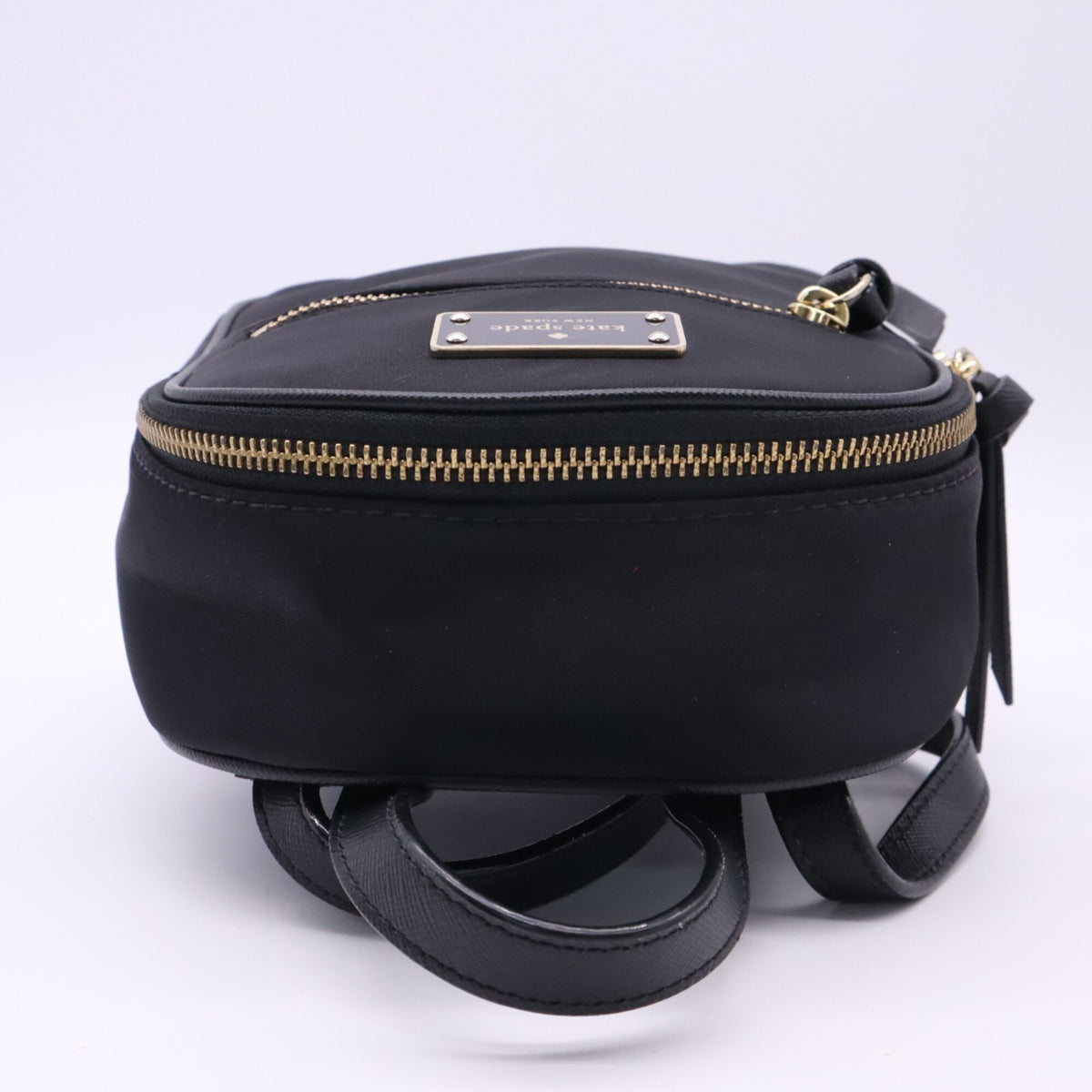 Kate Spade Black Nylon Leather Backpack (Pre-Owned)