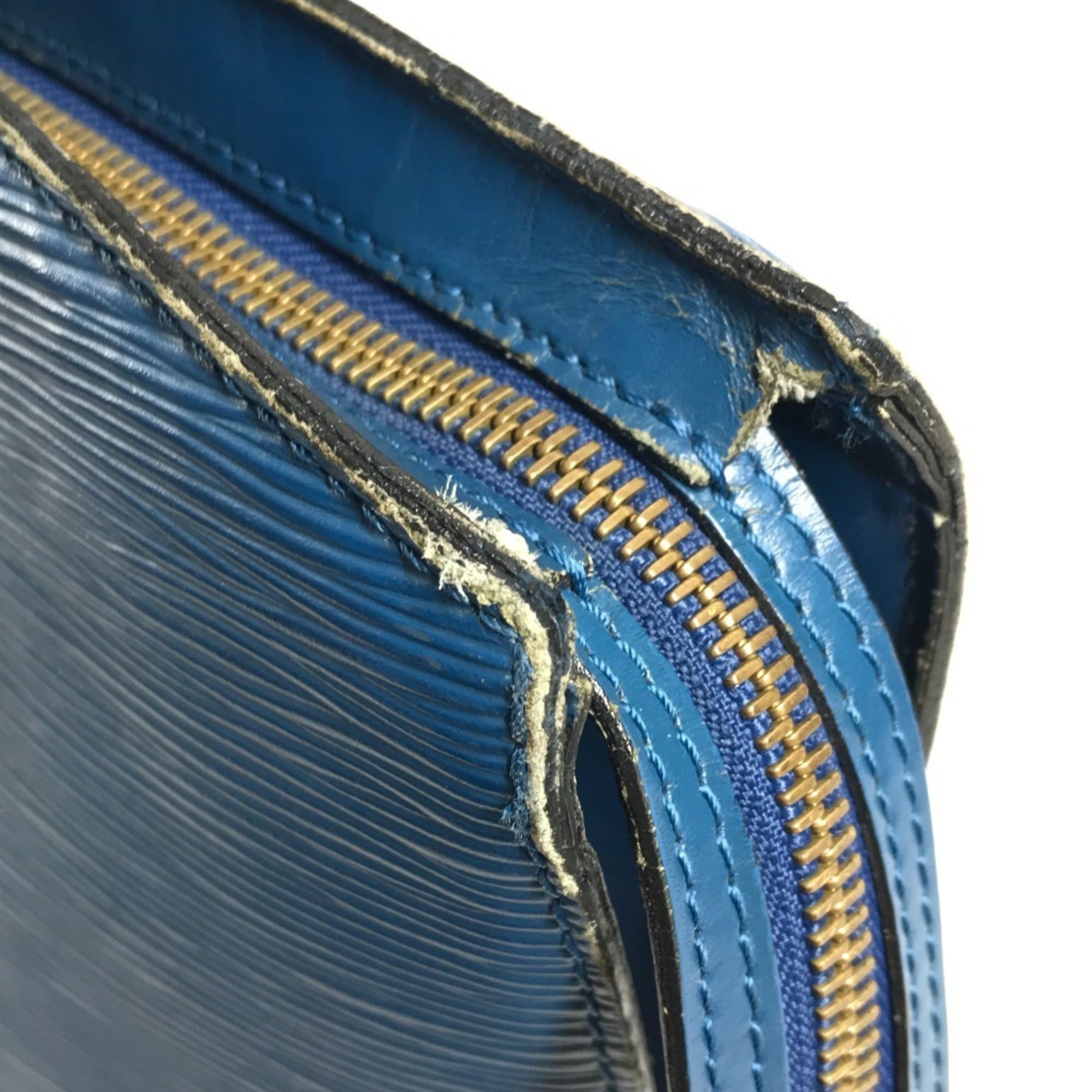 Louis Vuitton Blue Toledo Blue Epi Leather Shoulder Bag Tote Bag (Pre-Owned)