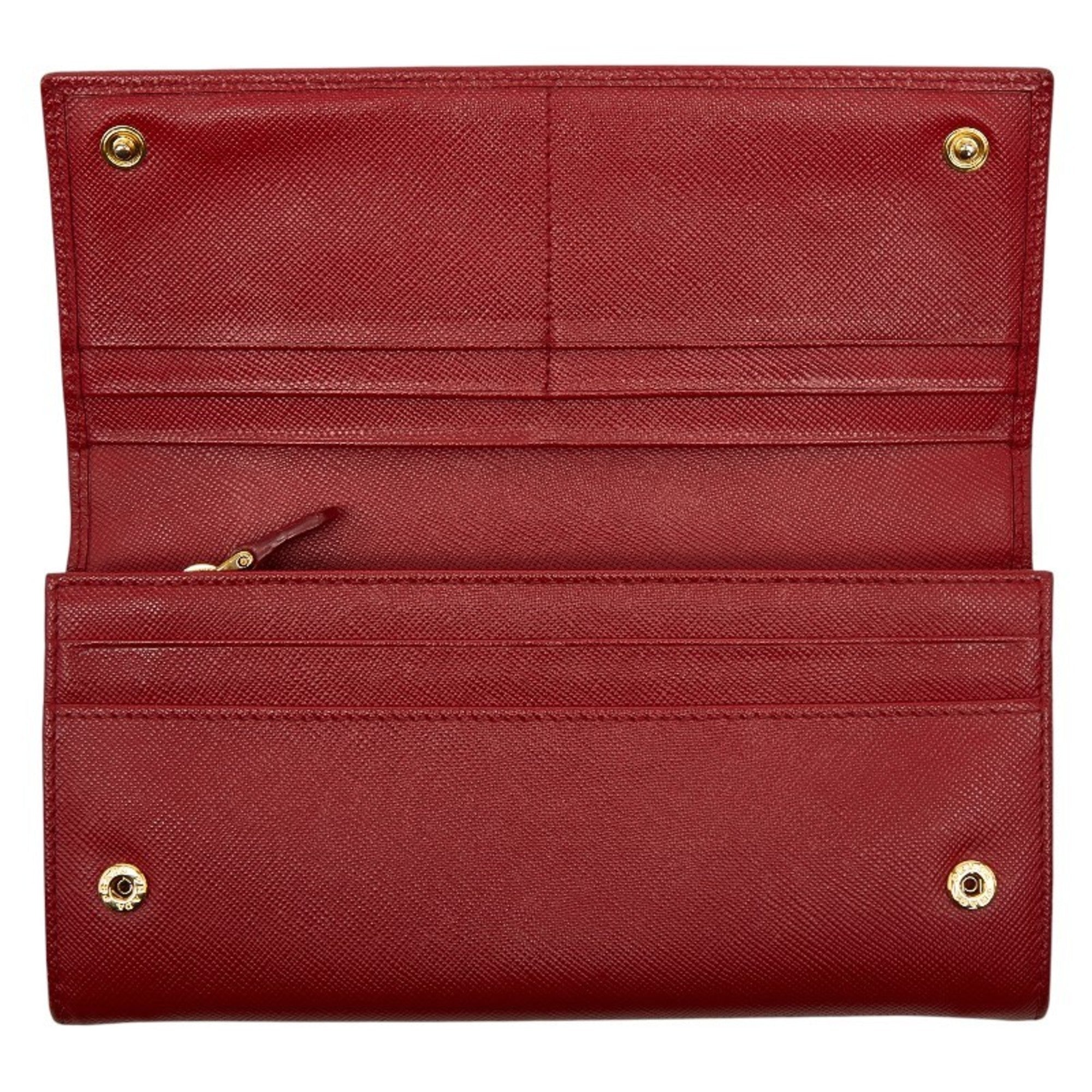 Prada Red Color Leather Coin Purse/Coin Case (Pre-Owned)