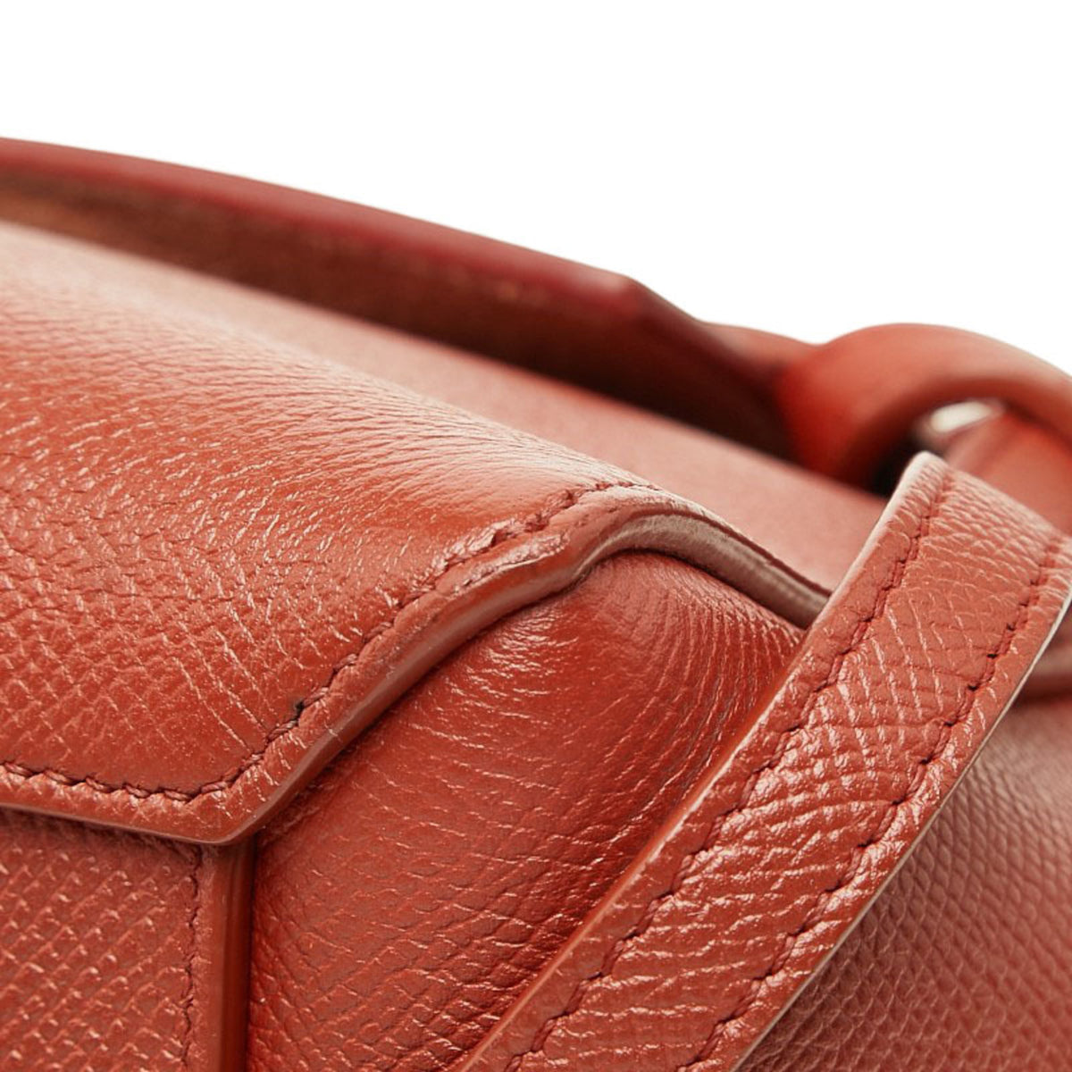 Celine Brown Leather Handbag Shoulder Bag (Pre-Owned)