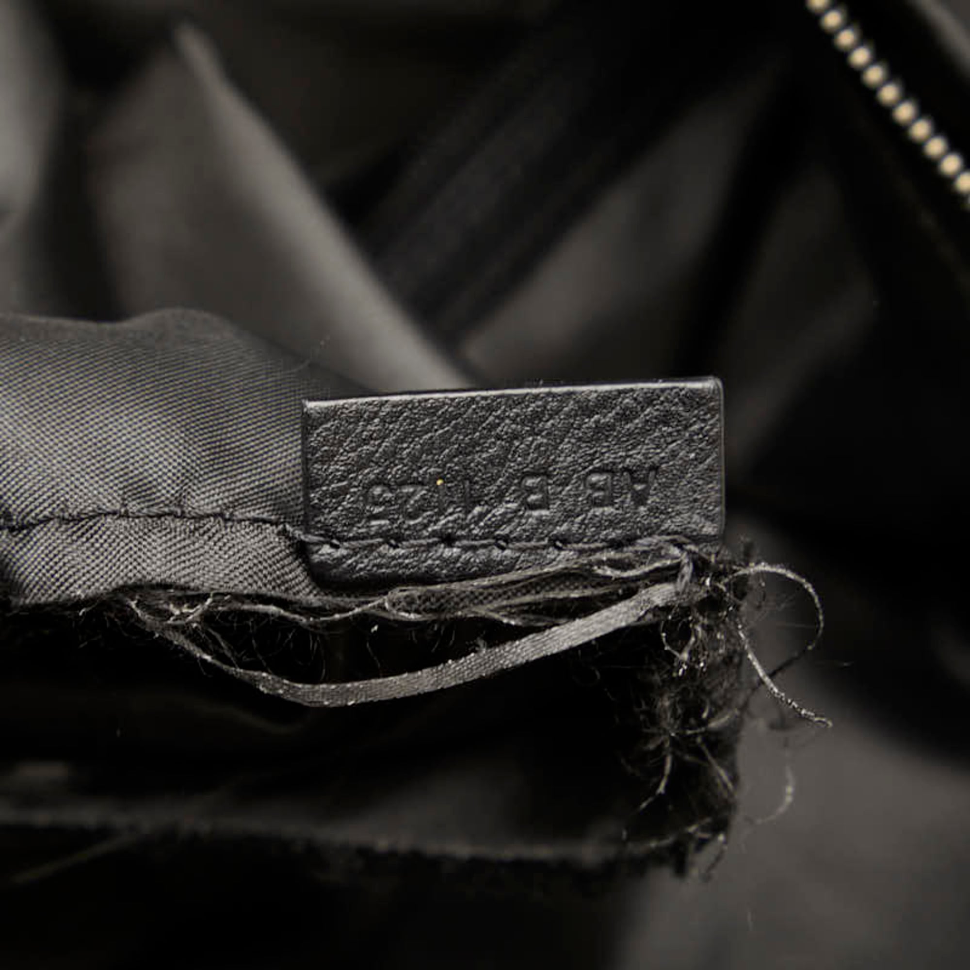Givenchy Black Nylon Leather Clutch Bag (Pre-Owned)