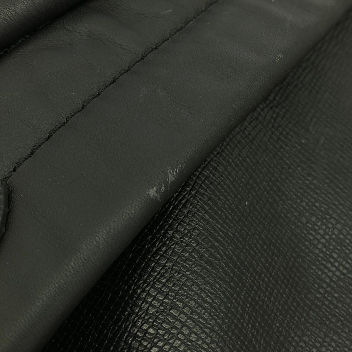 Louis Vuitton Black Coated Canvas Leather Backpack (Pre-Owned)