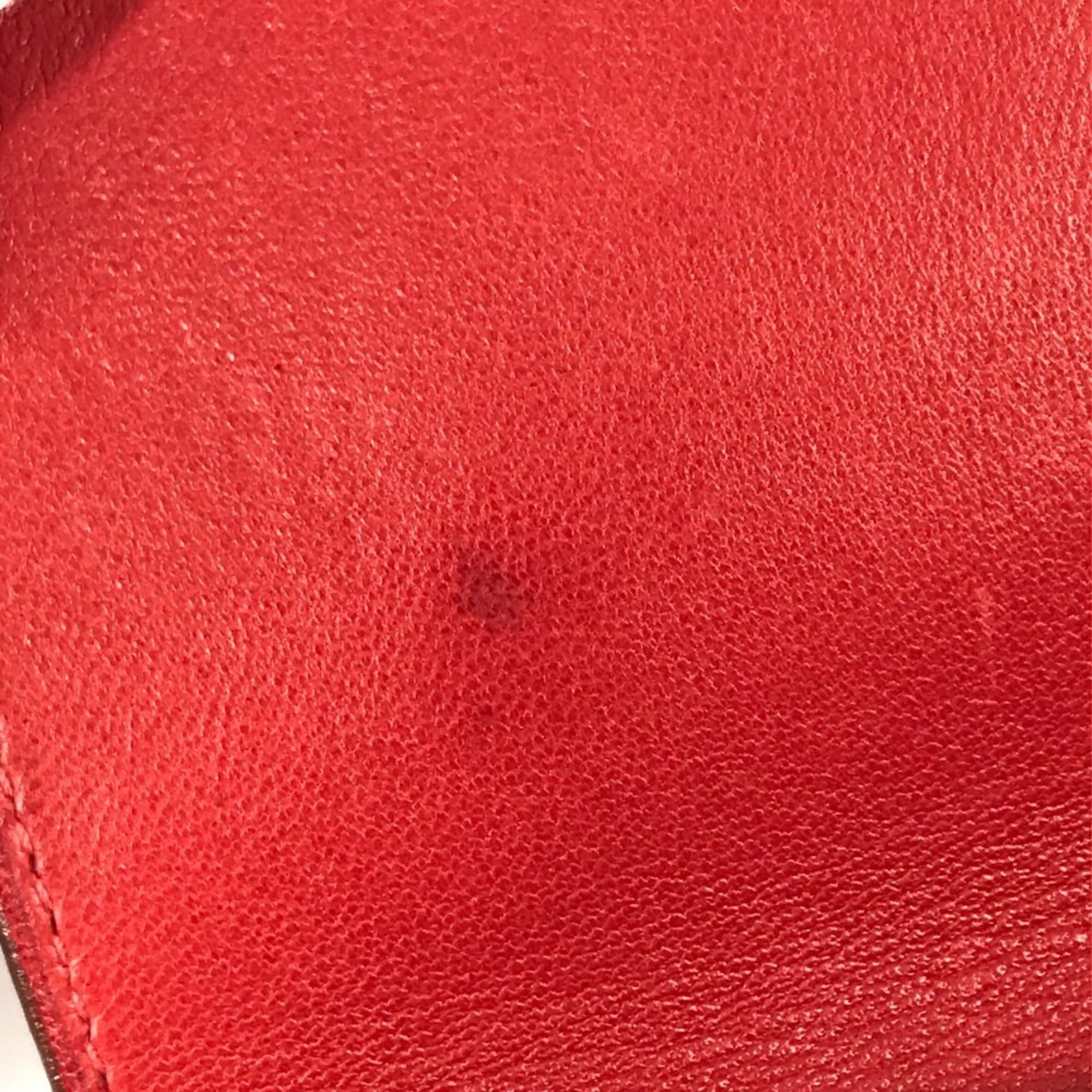 Hermes Amelie Red Color Leather Pochette Shoulder Bag (Pre-Owned)