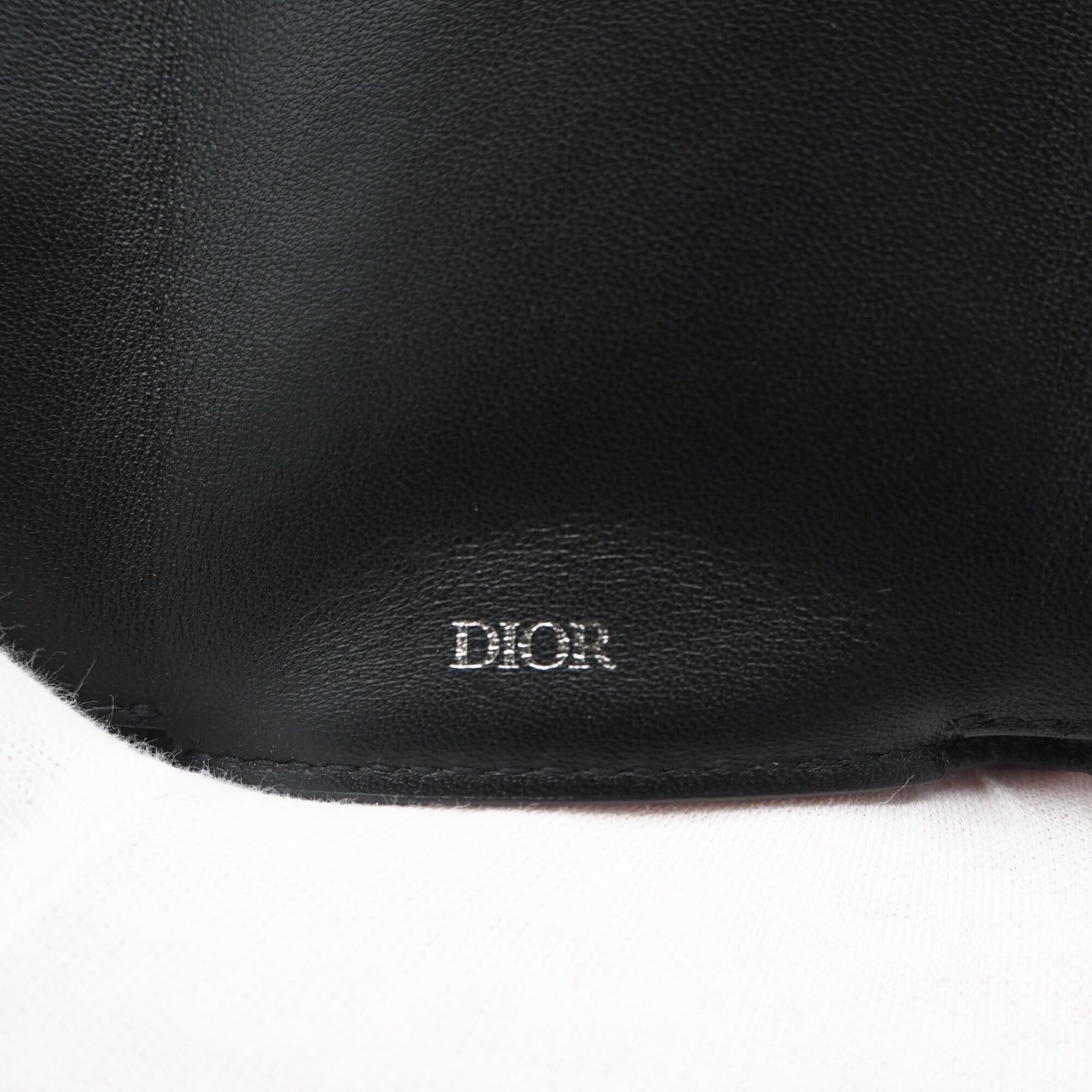 Christian Dior Black Multi-Color Coated Canvas Leather Wallet (Tri-Fold) (Pre-Owned)