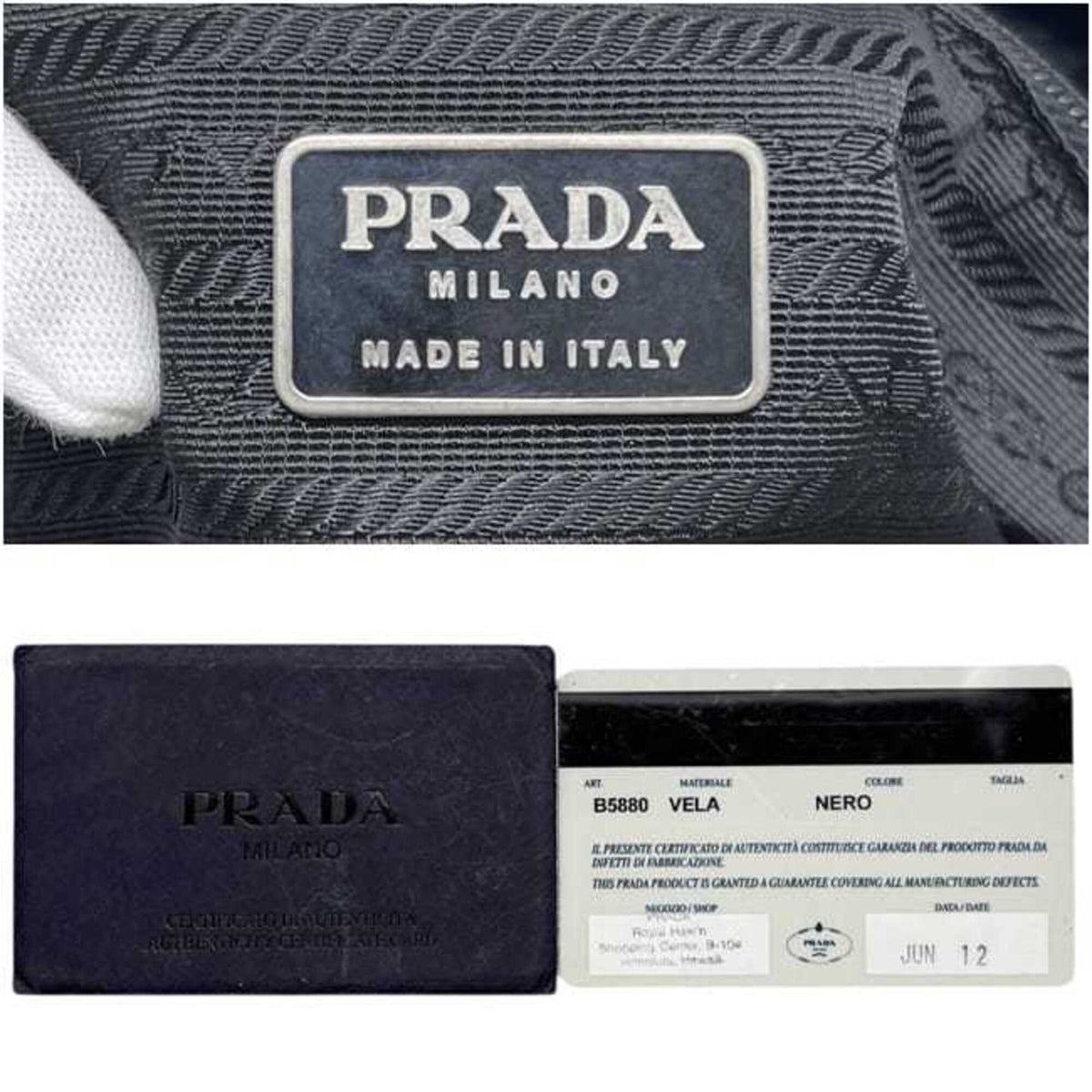 Prada Black Nero Nylon Tote Bag (Pre-Owned)