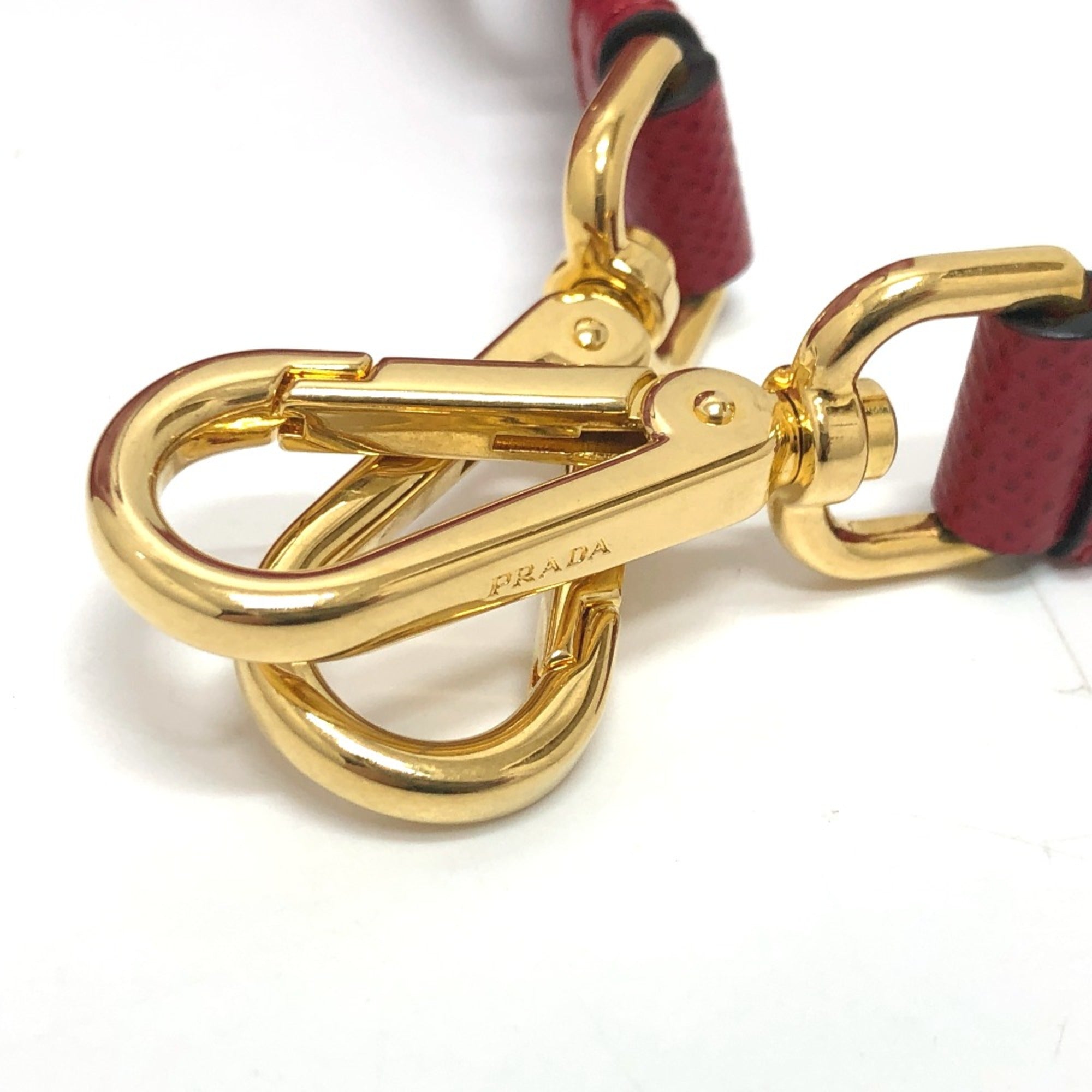 Prada Red Leather Handbag (Pre-Owned)