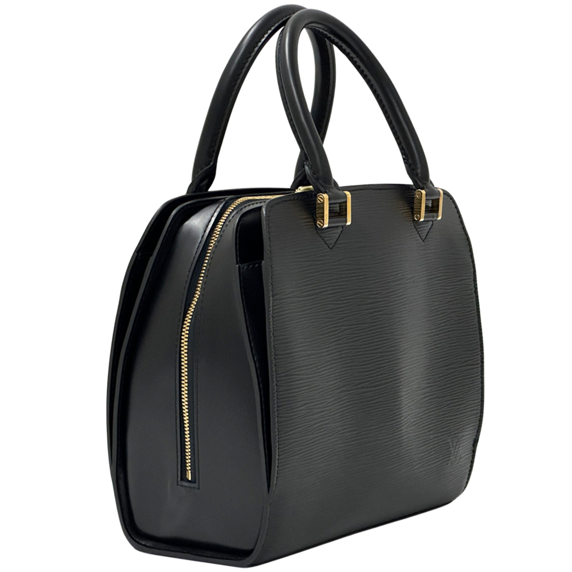 Louis Vuitton Black Noir Epi Leather Handbag (Pre-Owned)