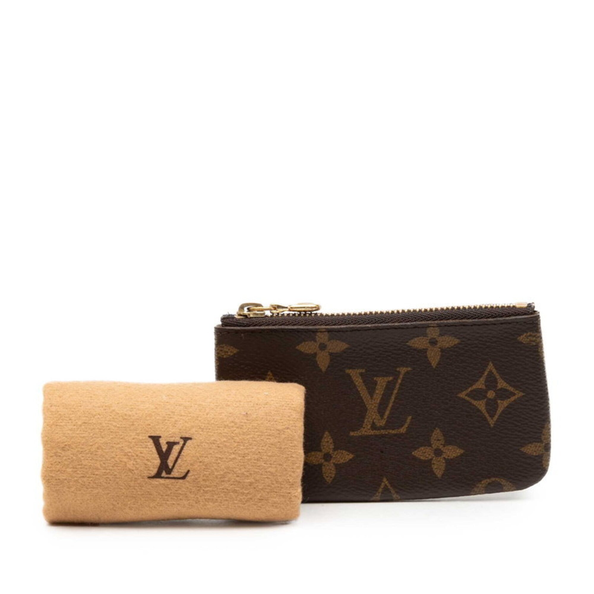 Louis Vuitton Brown Pvc Leather Coin Purse/Coin Case (Pre-Owned)
