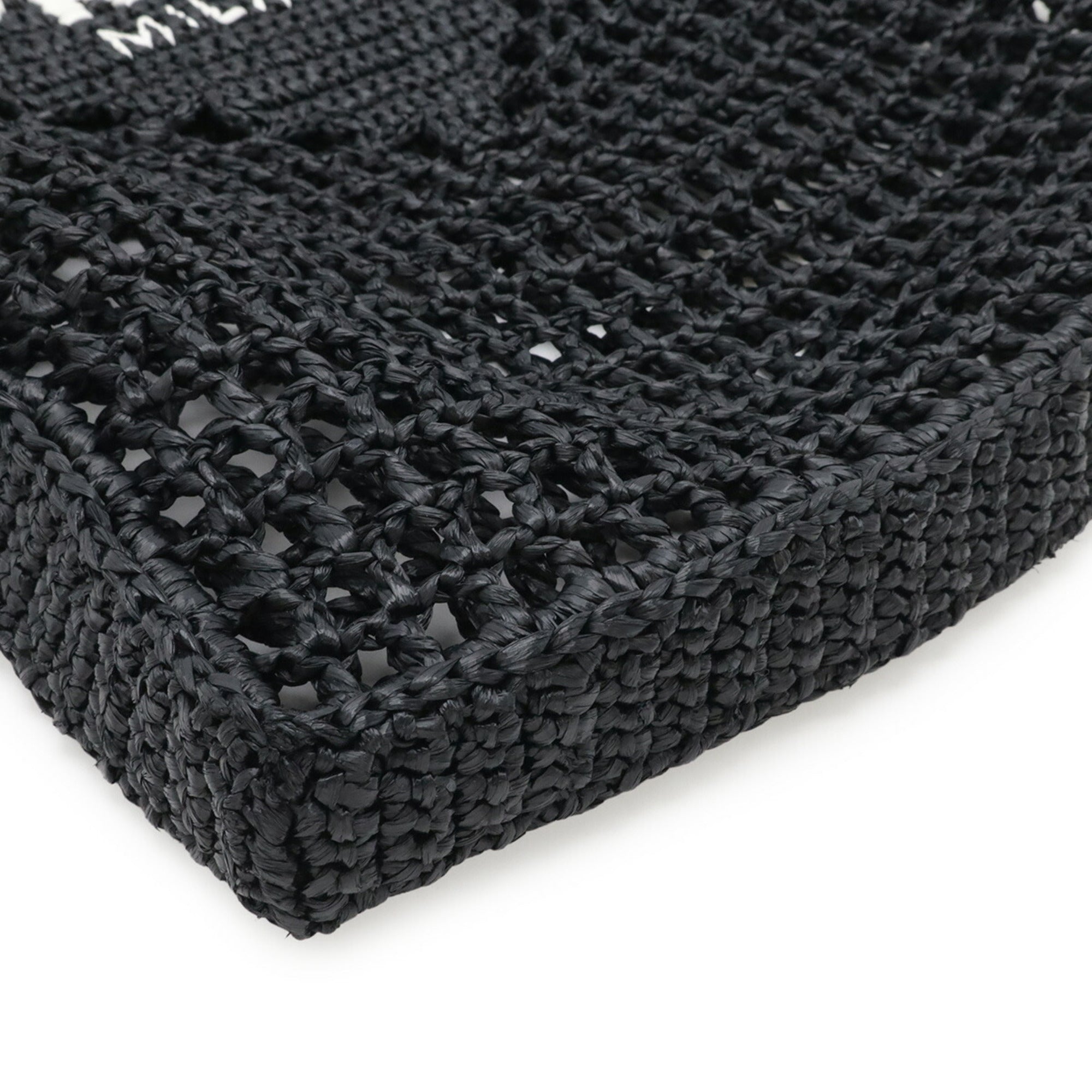 Prada Black Raffia Tote Bag (Pre-Owned)