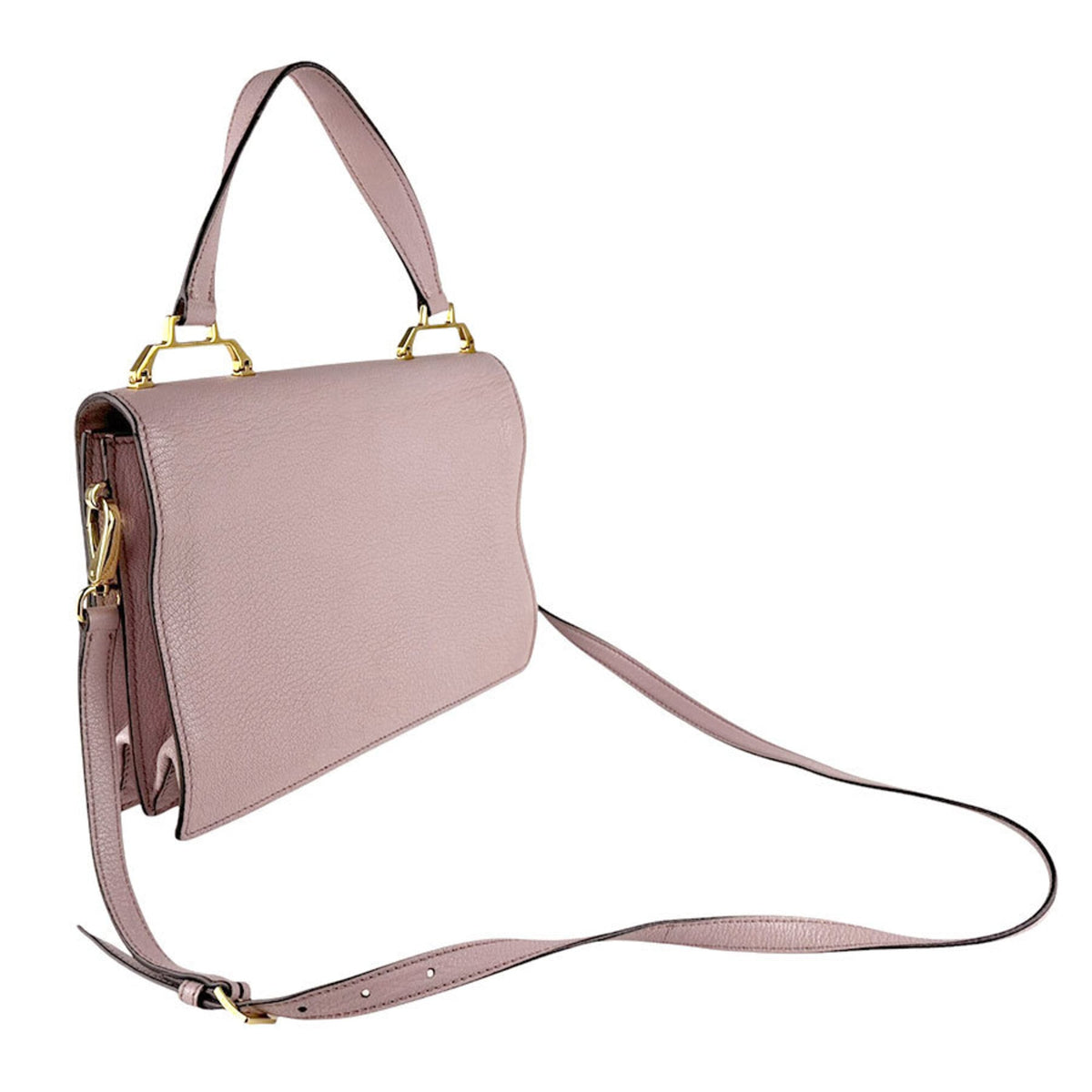 Miu Miu Light Pink Leather Handbag Shoulder Bag (Pre-Owned)
