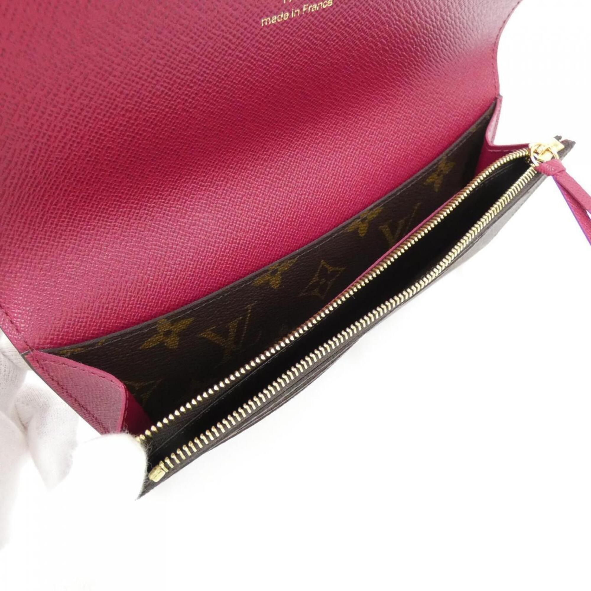 Louis Vuitton Brown Coated Canvas Long Wallet (Bi-Fold) (Pre-Owned)