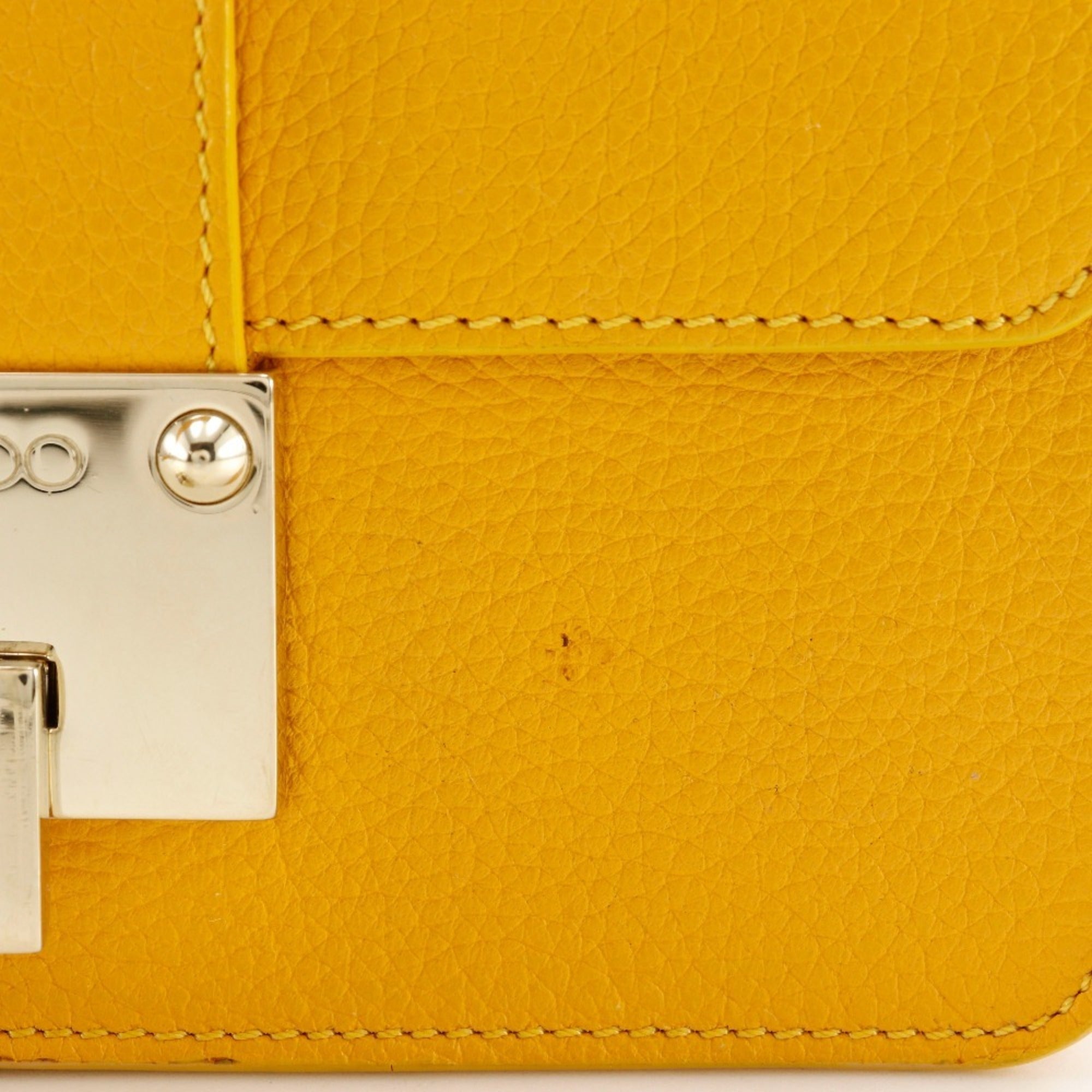 Jimmy Choo Yellow Leather Handbag (Pre-Owned)