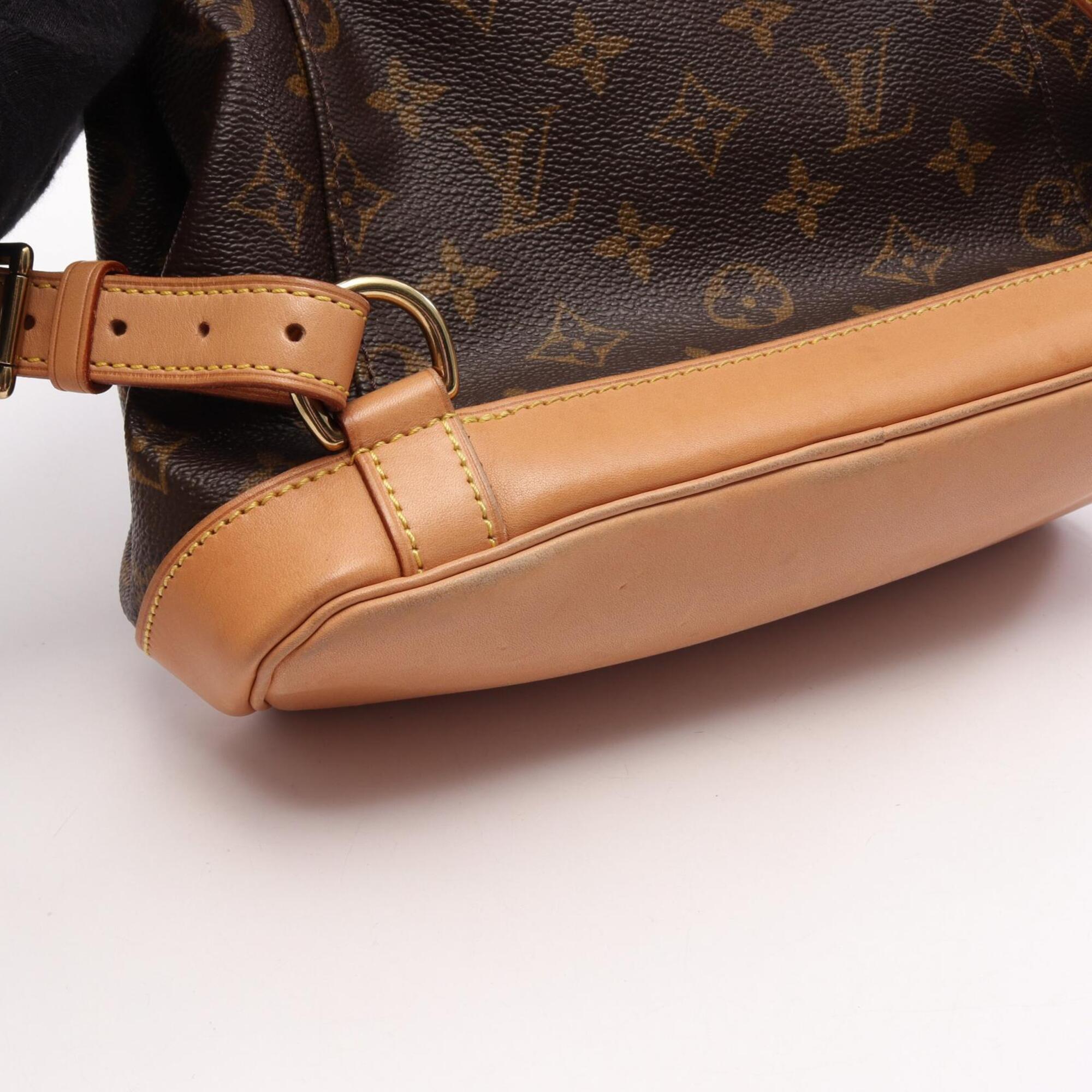Louis Vuitton Brown Monogram Pvc Coated Canvas Leather Backpack Handbag (Pre-Owned)