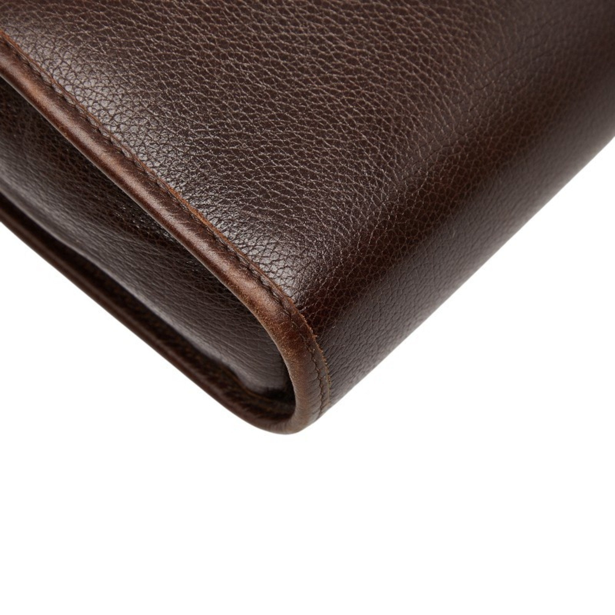 Christian Dior Brown Leather Shoulder Bag (Pre-Owned)