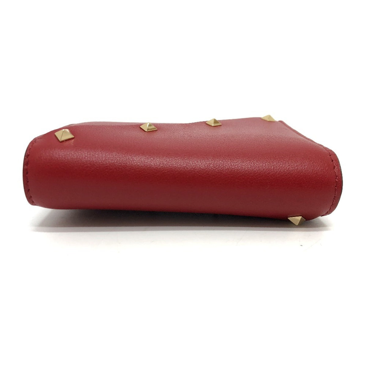 Valentino Red Color Leather Coin Purse/Coin Case (Pre-Owned)