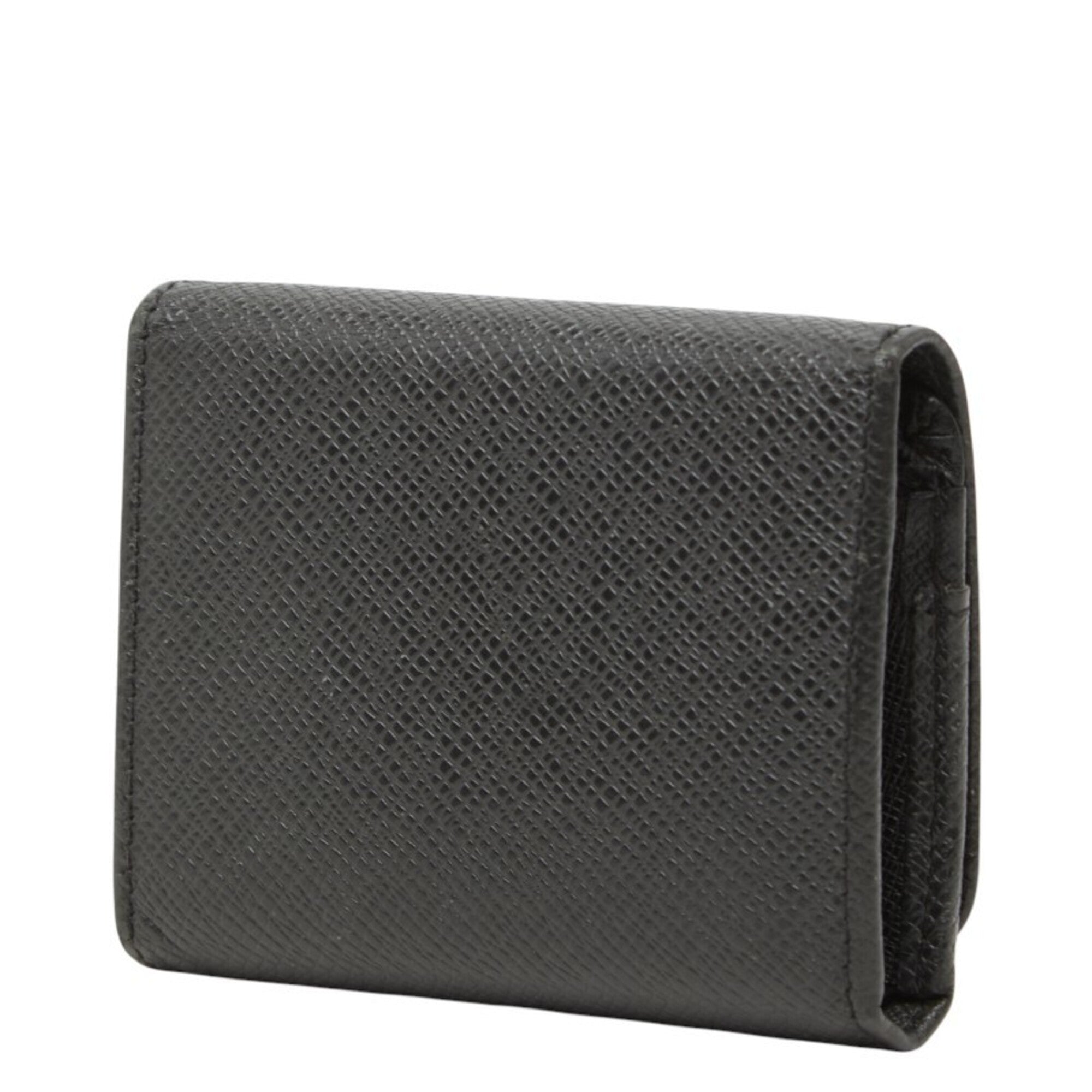 Louis Vuitton Ardoise Black Leather Coin Purse/Coin Case (Pre-Owned)