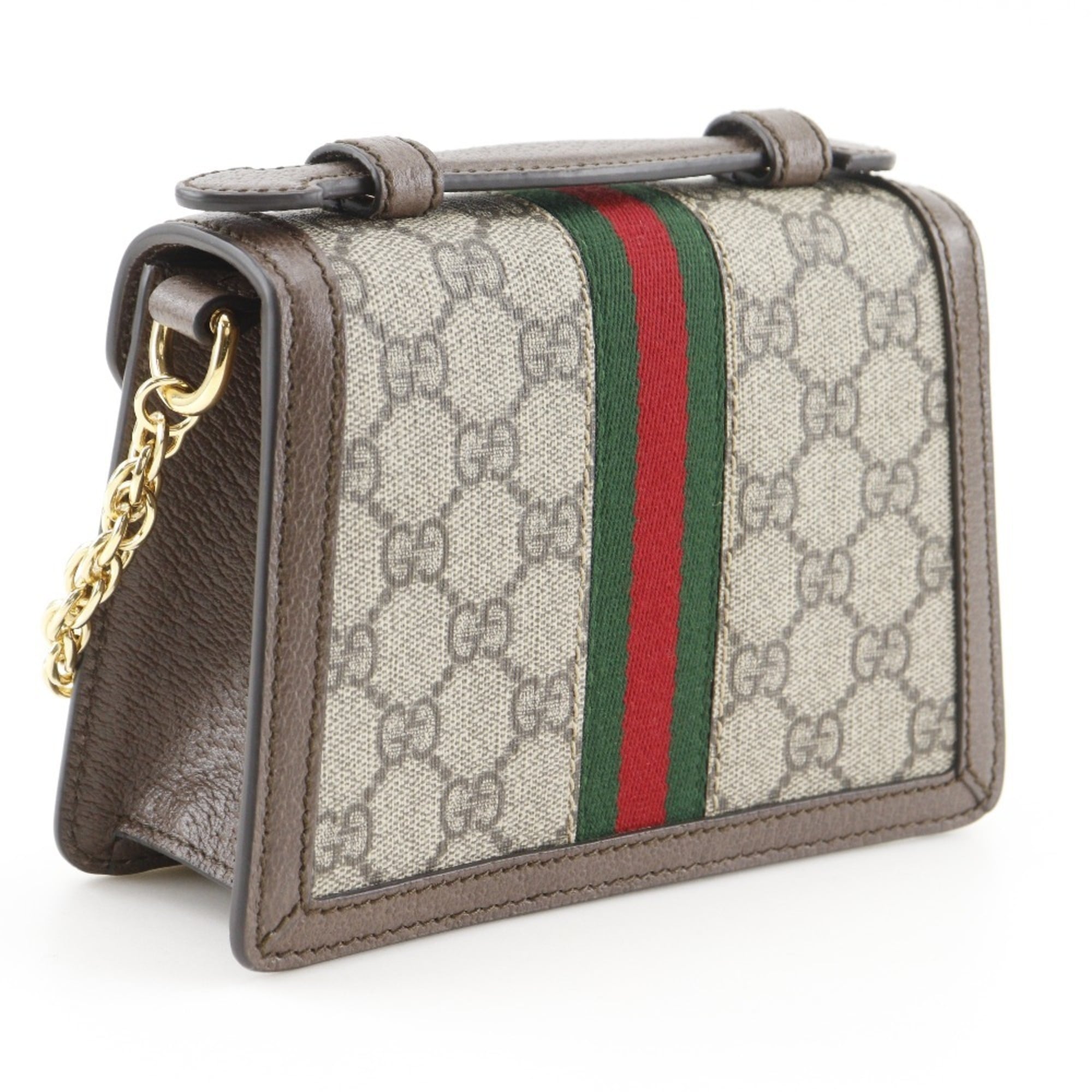 Gucci Sherry Line Brown Gg Supreme Shoulder Bag (Pre-Owned)