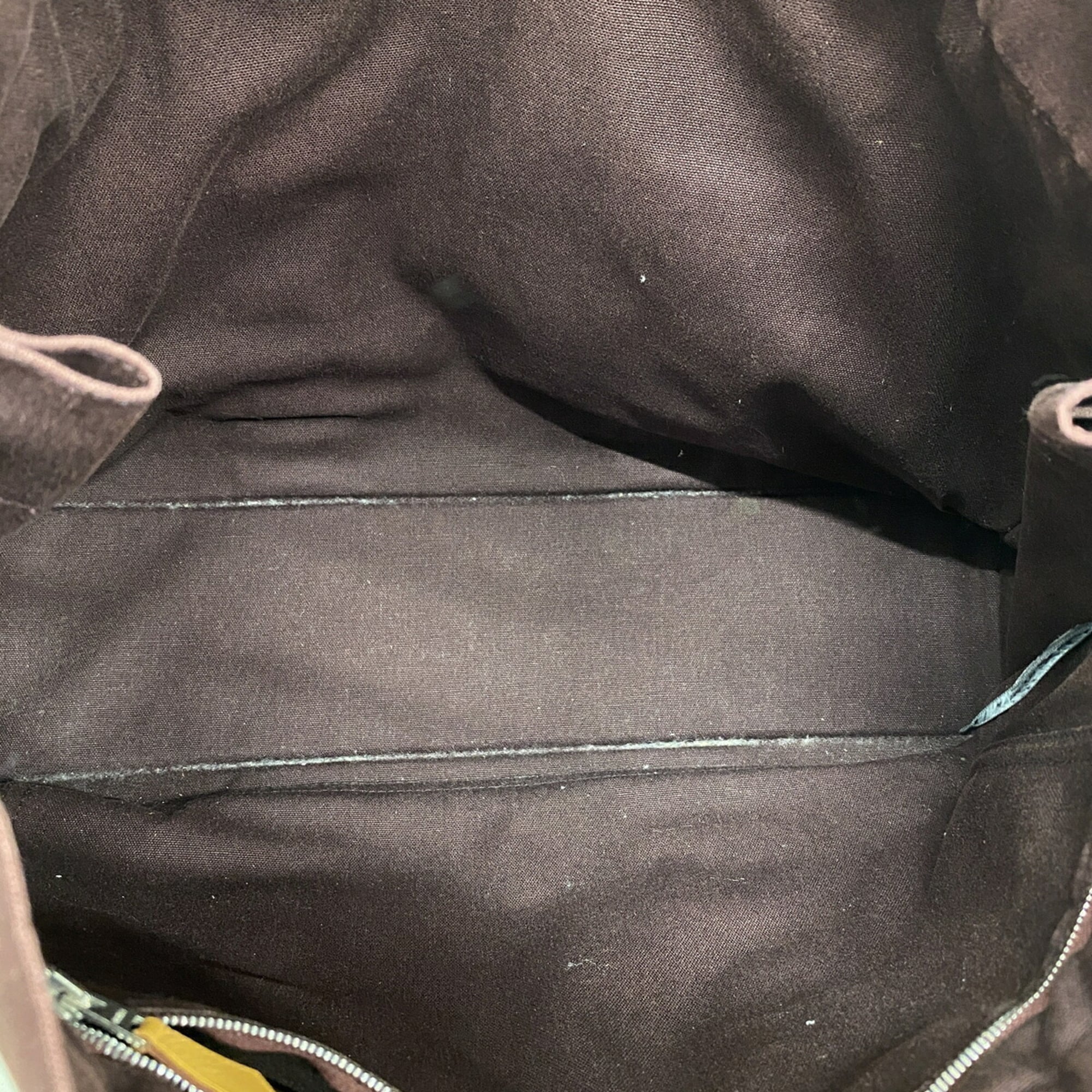 Hermes Brown Canvas Tote Bag (Pre-Owned)