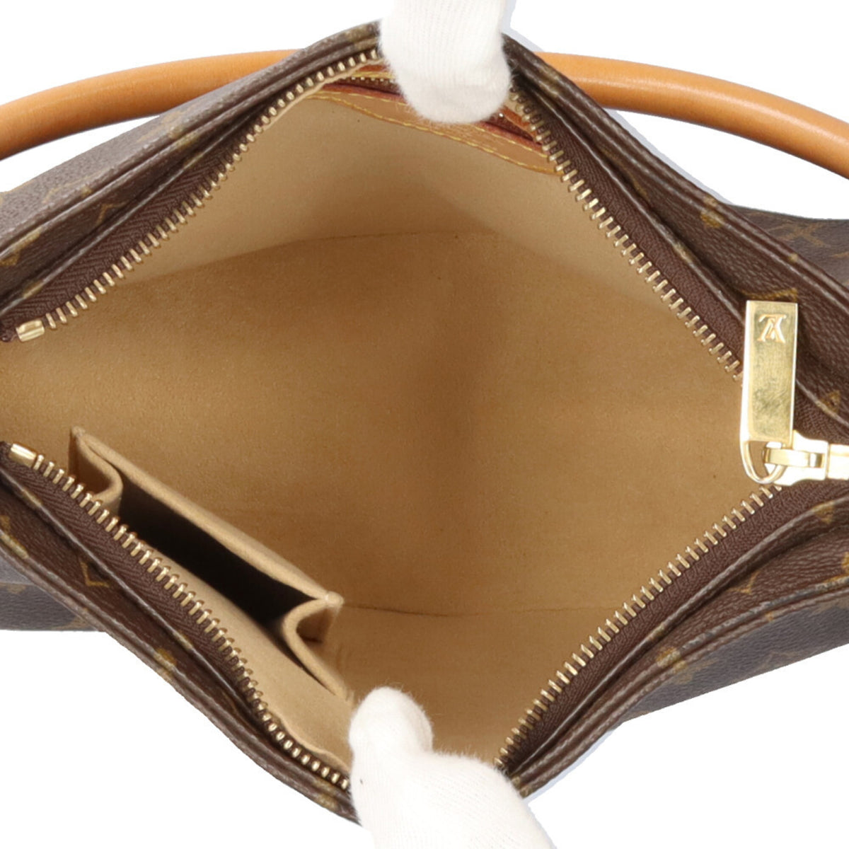 Louis Vuitton Brown Monogram Canvas Shoulder Bag (Pre-Owned)