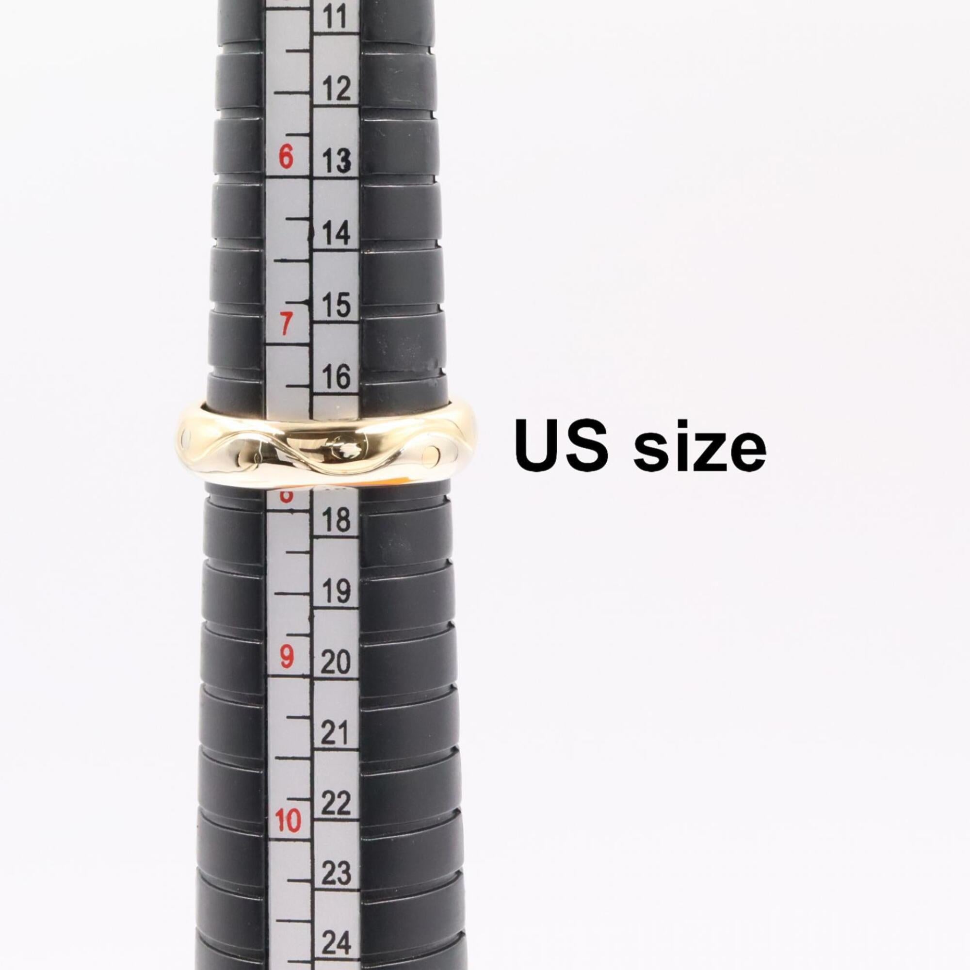 Bvlgari Gold Silver Yellow Gold (18K) White Gold (18K) Band Ring (Pre-Owned)