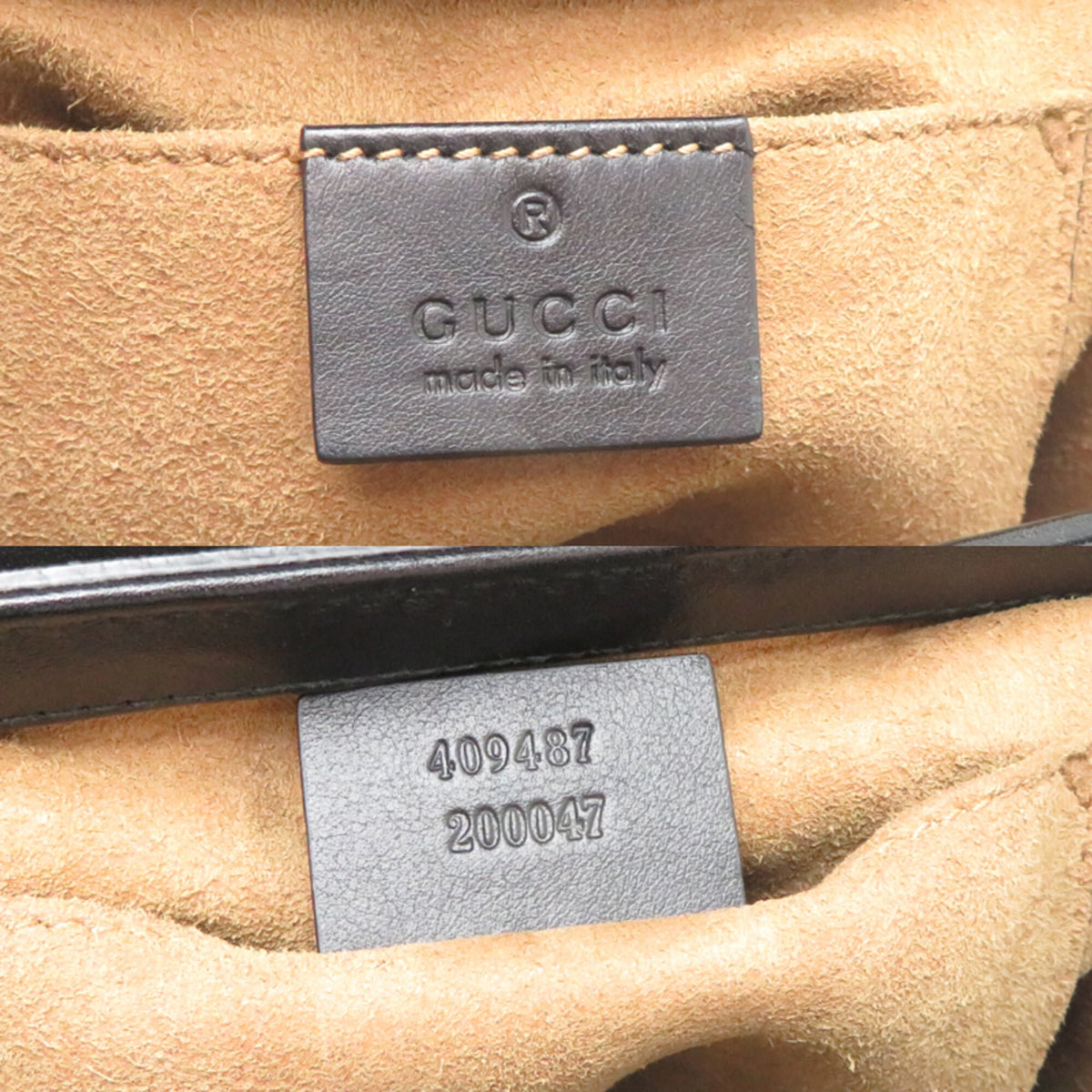 Gucci Beige Brown Pvc Leather Shoulder Bag (Pre-Owned)