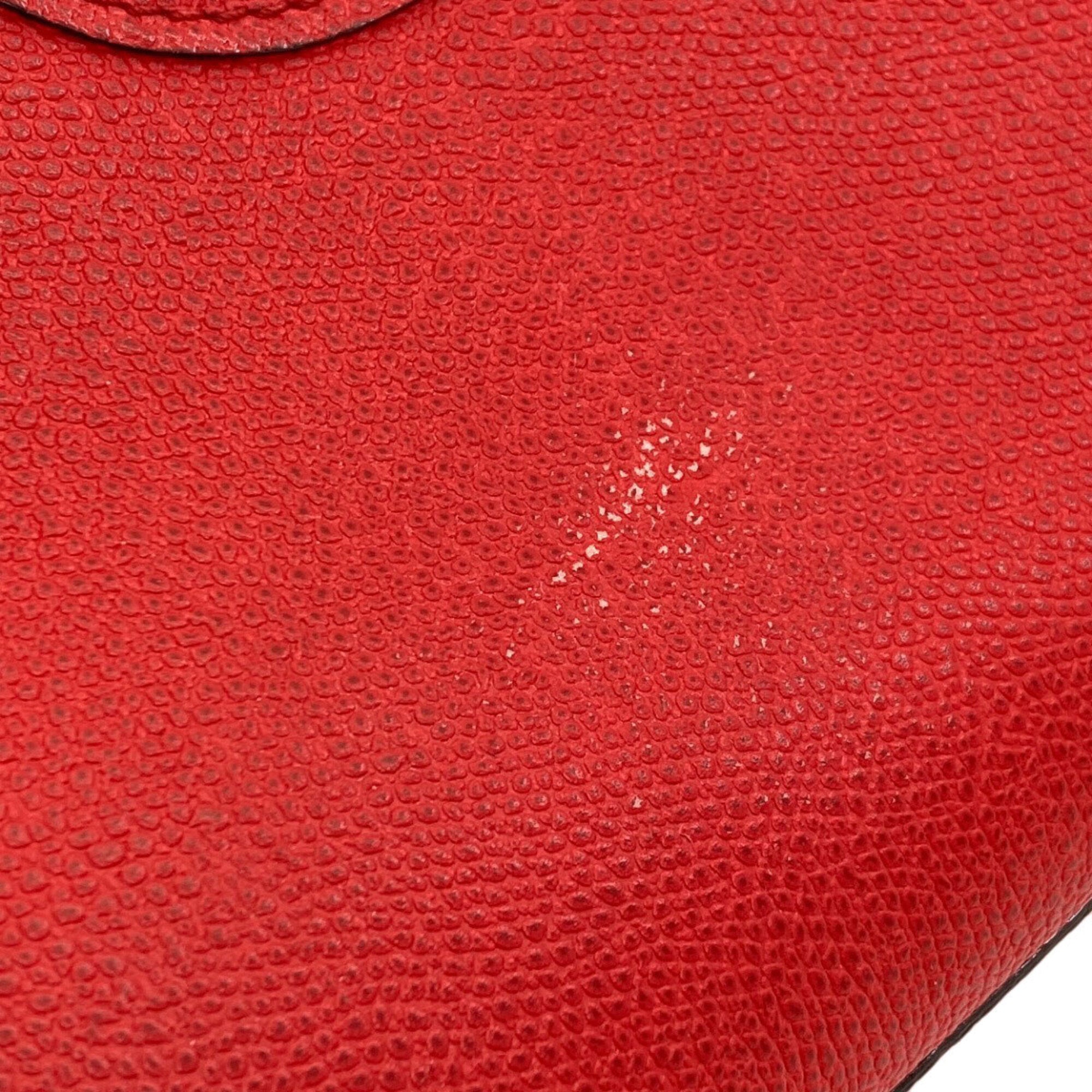 Valextra Red Color Leather Handbag (Pre-Owned)