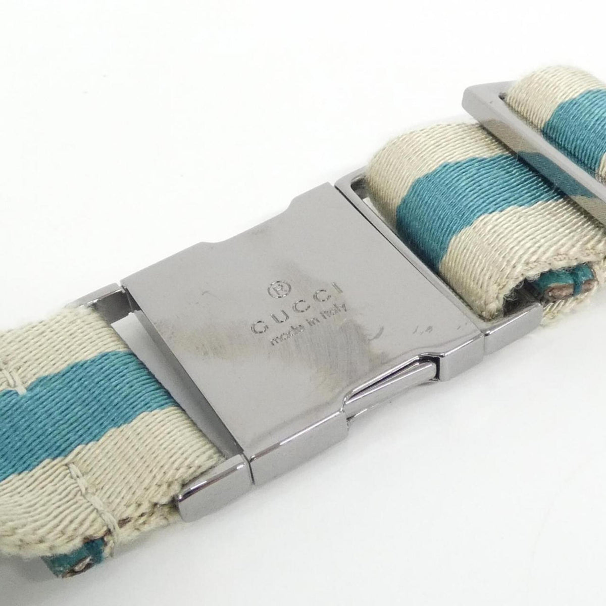 Gucci Beige Blue Gg Canvas Fanny Pack (Pre-Owned)