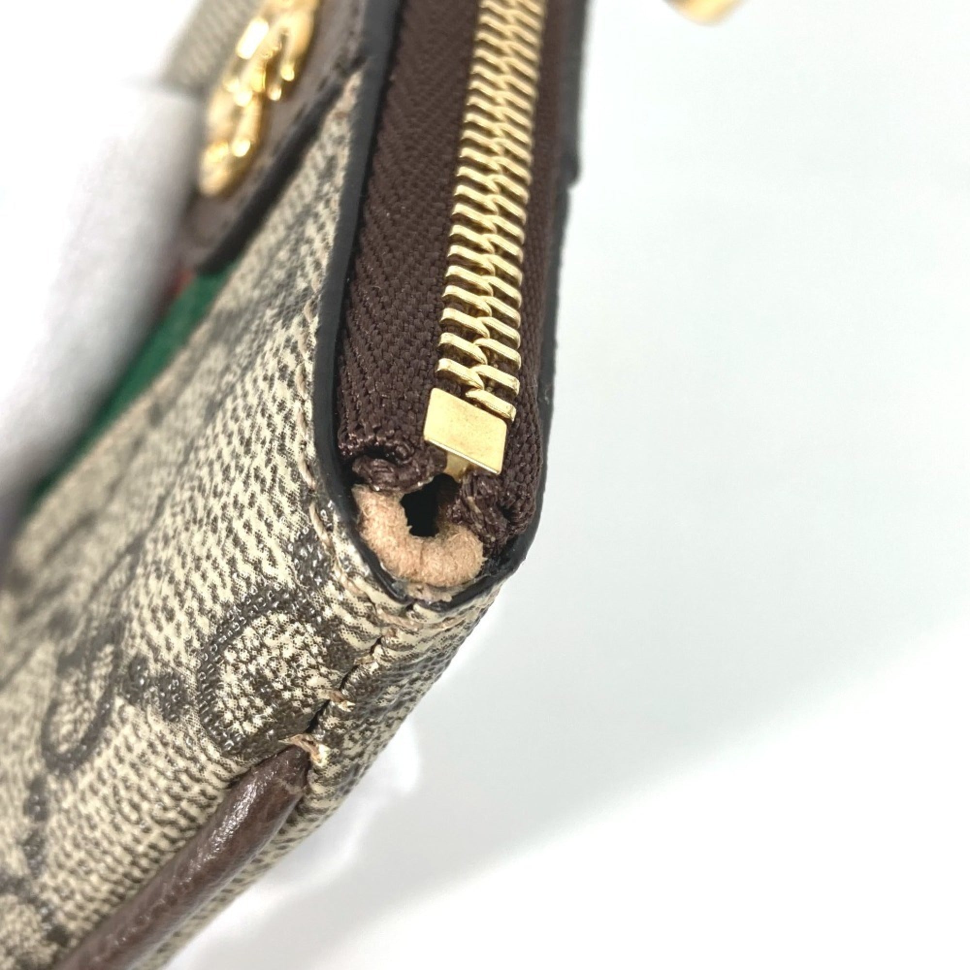 Gucci Beige Gg Supreme Coin Purse/Coin Case (Pre-Owned)