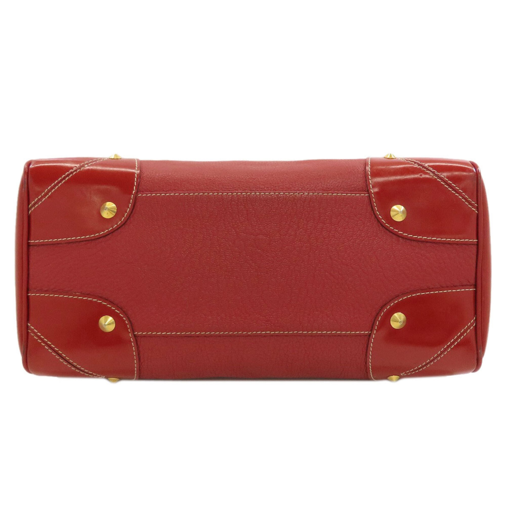 Louis Vuitton Red Color Suhali Leather Tote Bag (Pre-Owned)