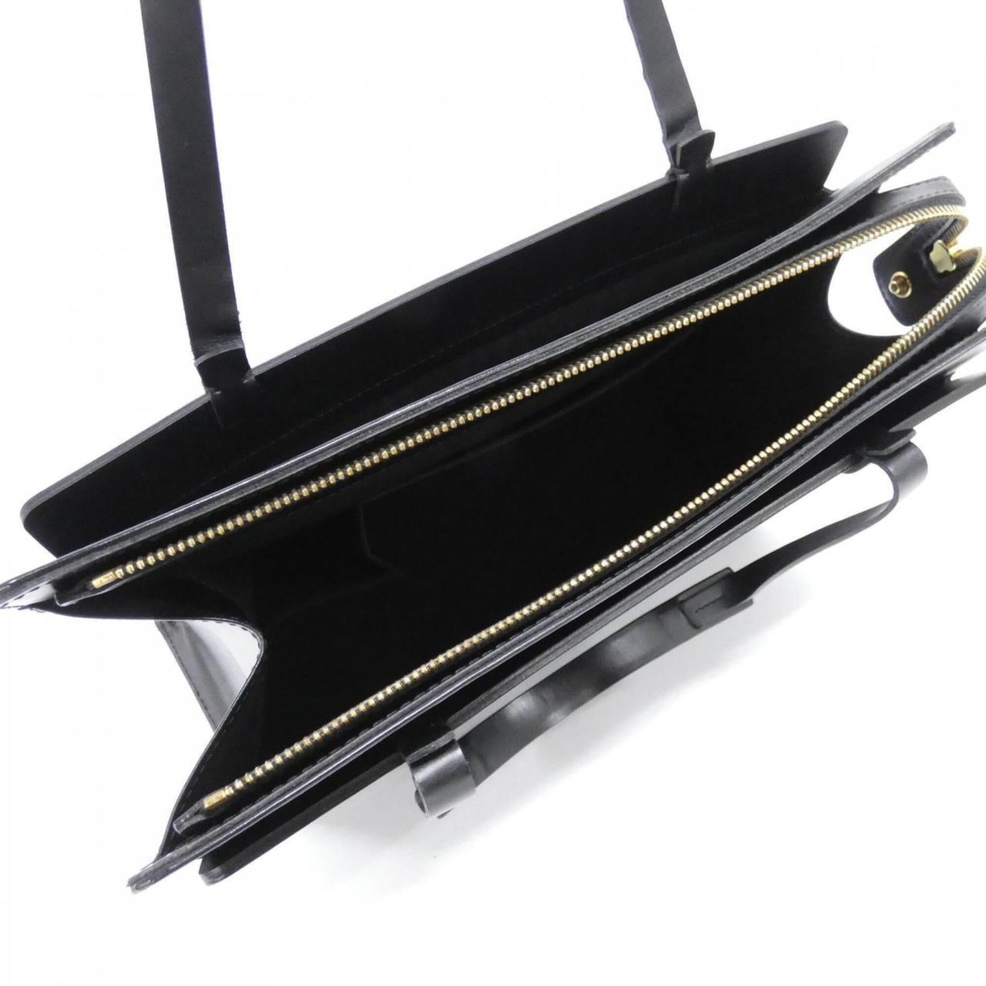 Louis Vuitton Black Leather Shoulder Bag (Pre-Owned)