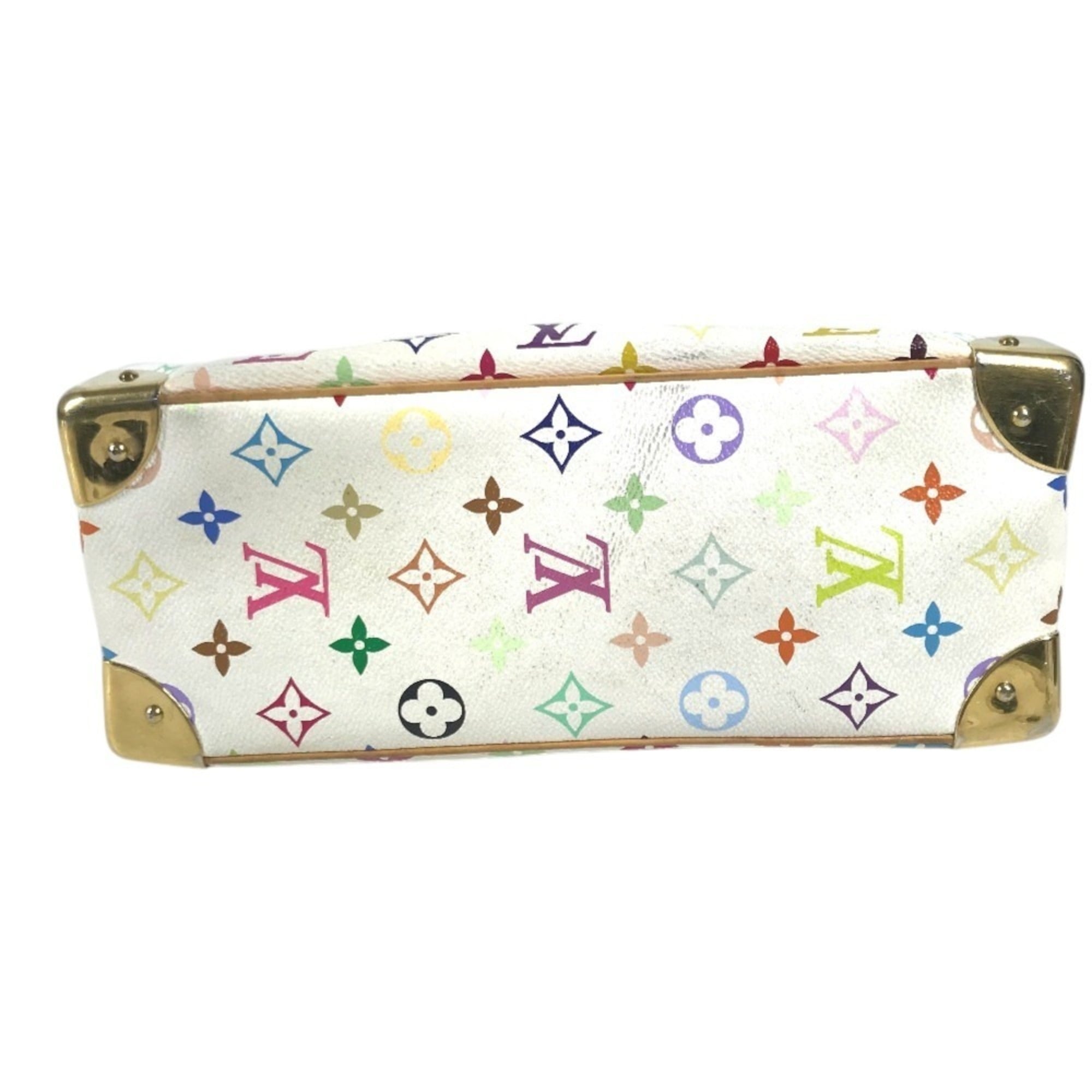 Louis Vuitton White Monogram Multicolore Boston Bag Handbag (Pre-Owned)