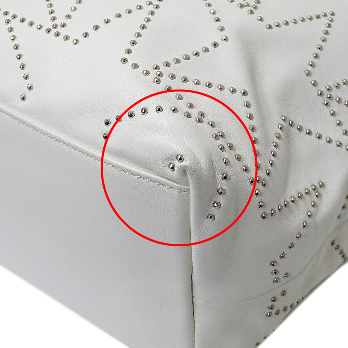 Jimmy Choo White Leather Handbag Tote Bag (Pre-Owned)